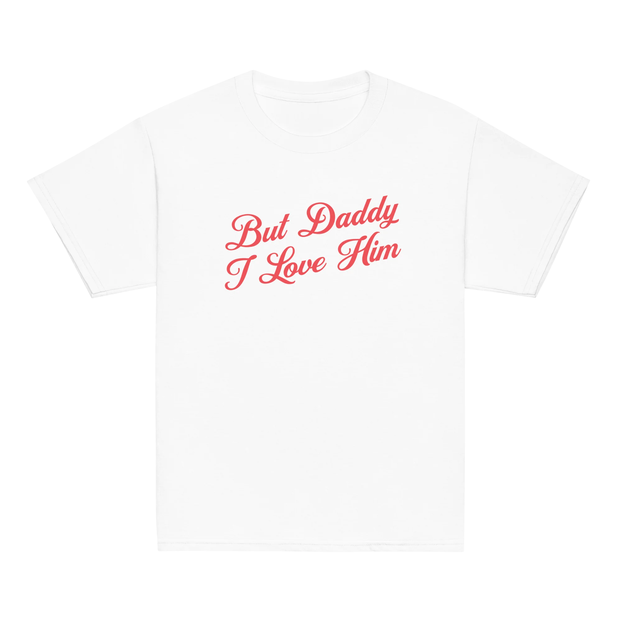 But Daddy I Love Him Cursive Baby Tee - Image 3
