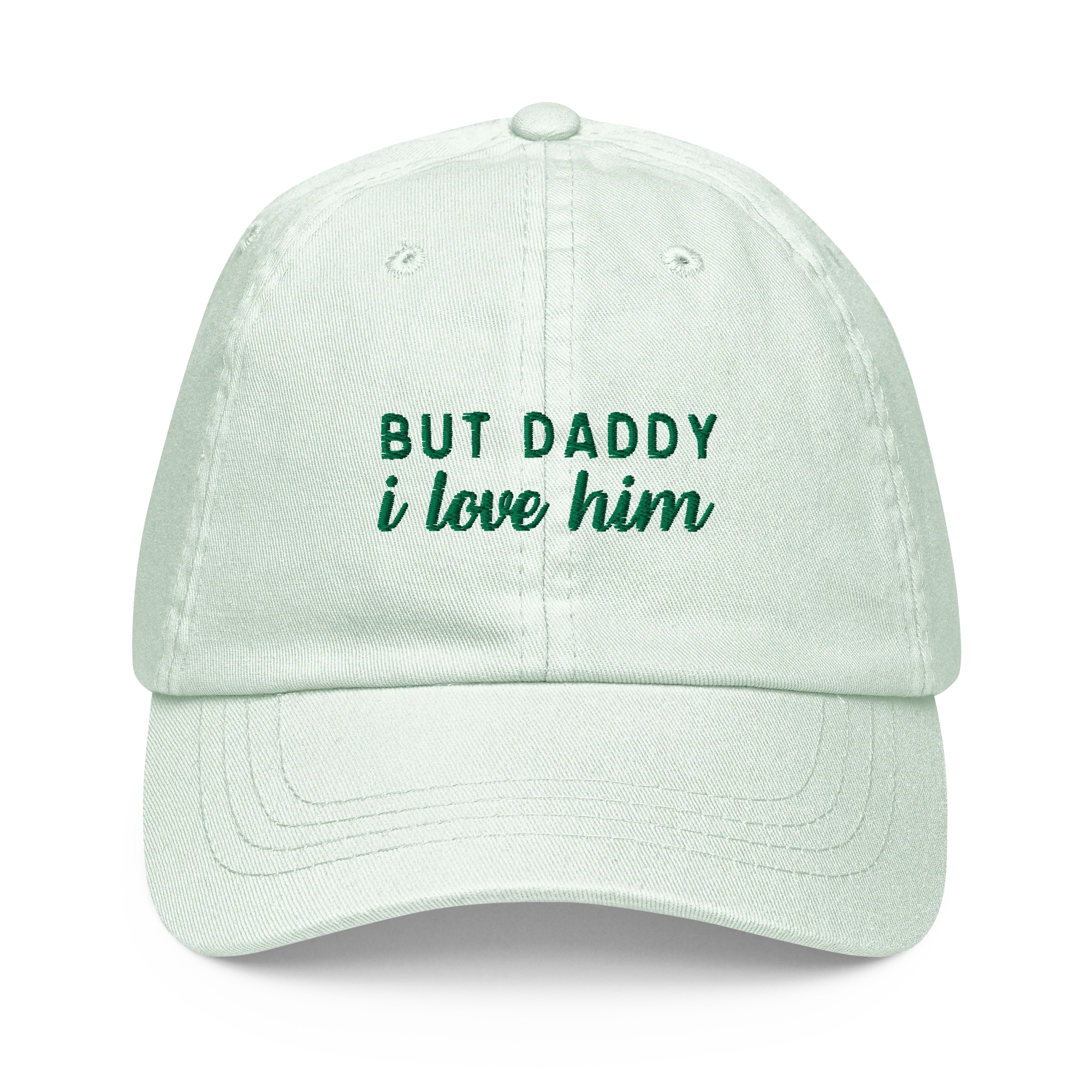 But Daddy I Love Him Embroidered Pastel Baseball Cap - Image 6