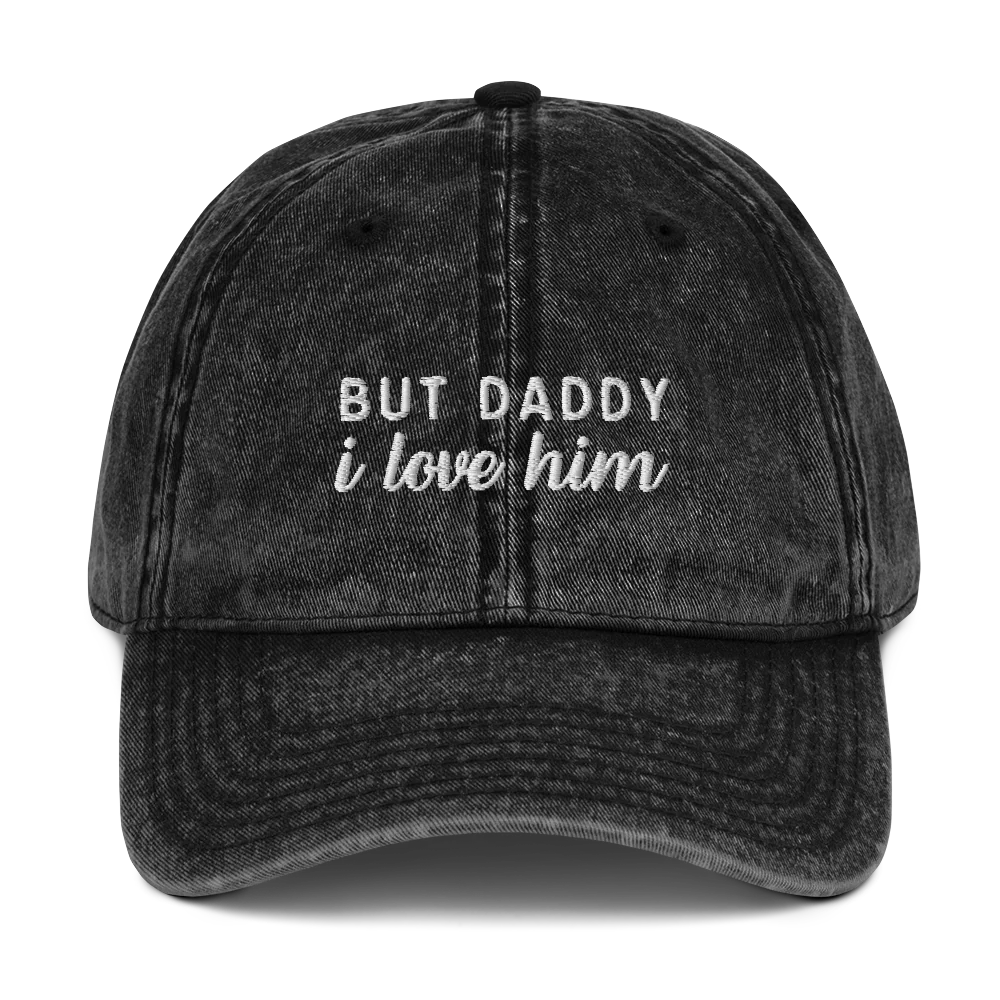 But Daddy I Love Him Embroidered Vintage Cap - Image 4
