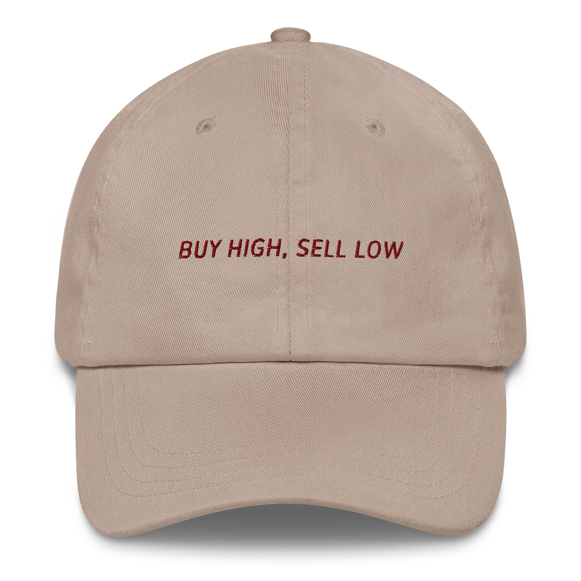 Buy High, Sell Low Funny Finance Embroidered Cap - Image 7