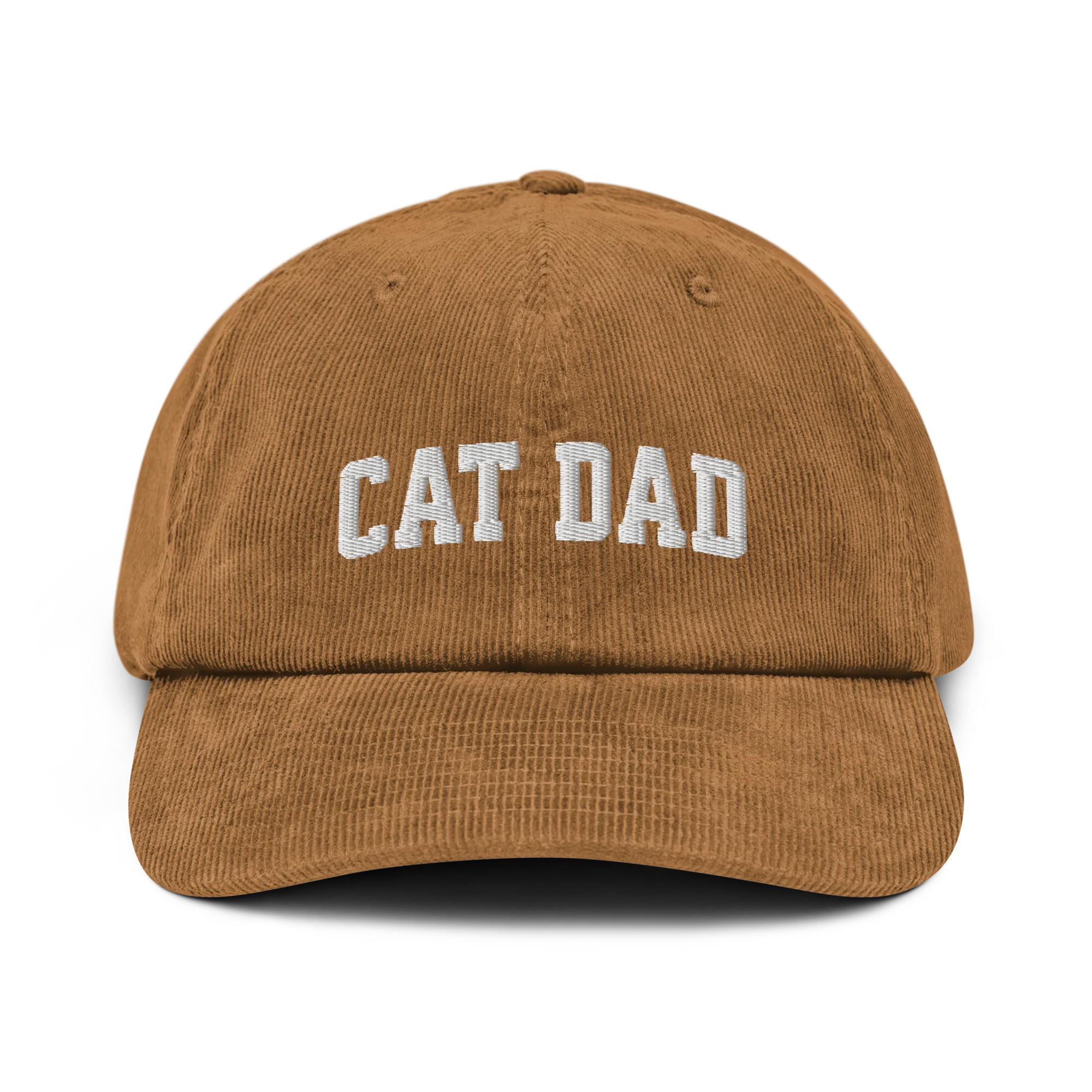 Cat Dad Embroidered Corduroy Hat - Image 11
