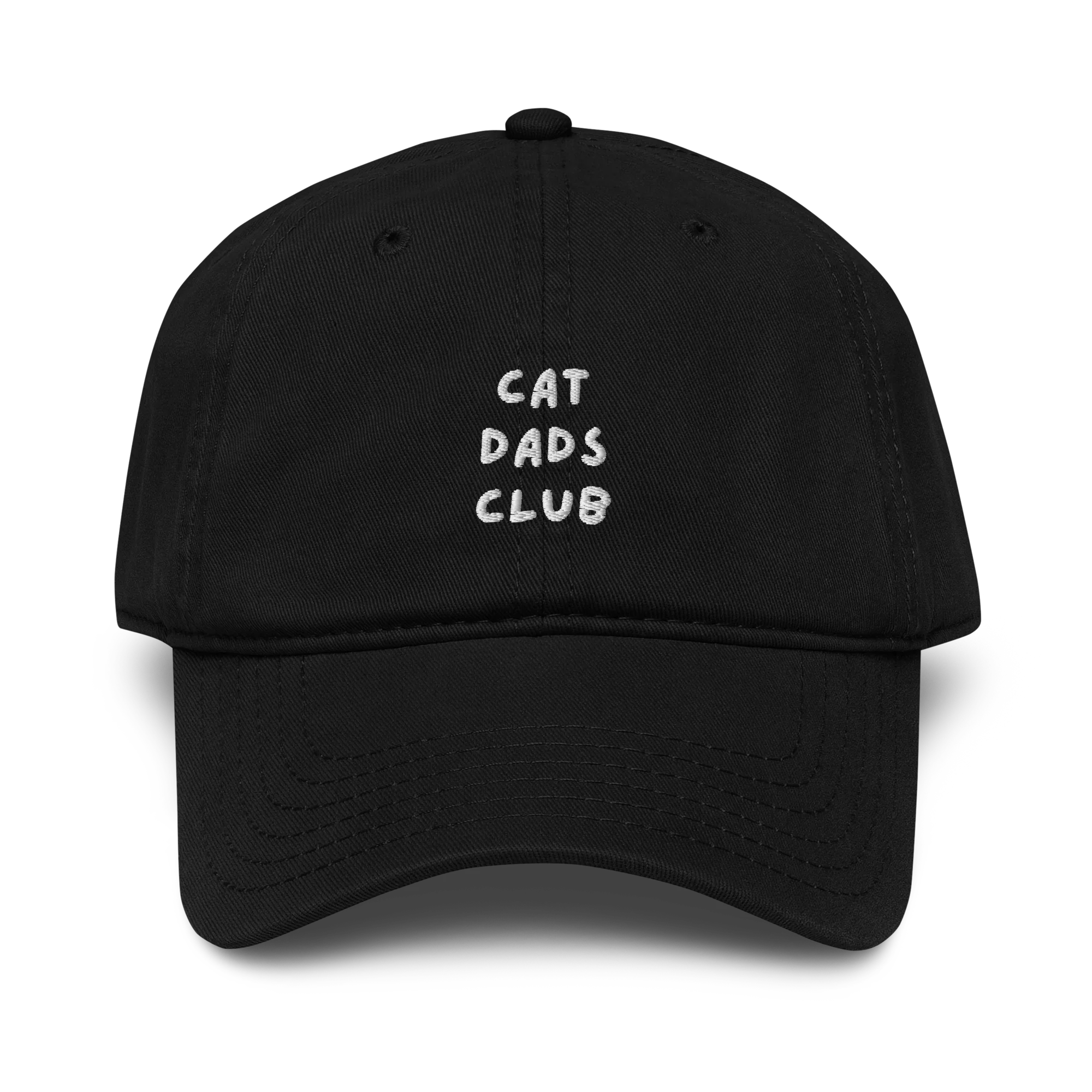 Cat Dads Club Embroidered Vintage Wash Baseball Cap - Image 4