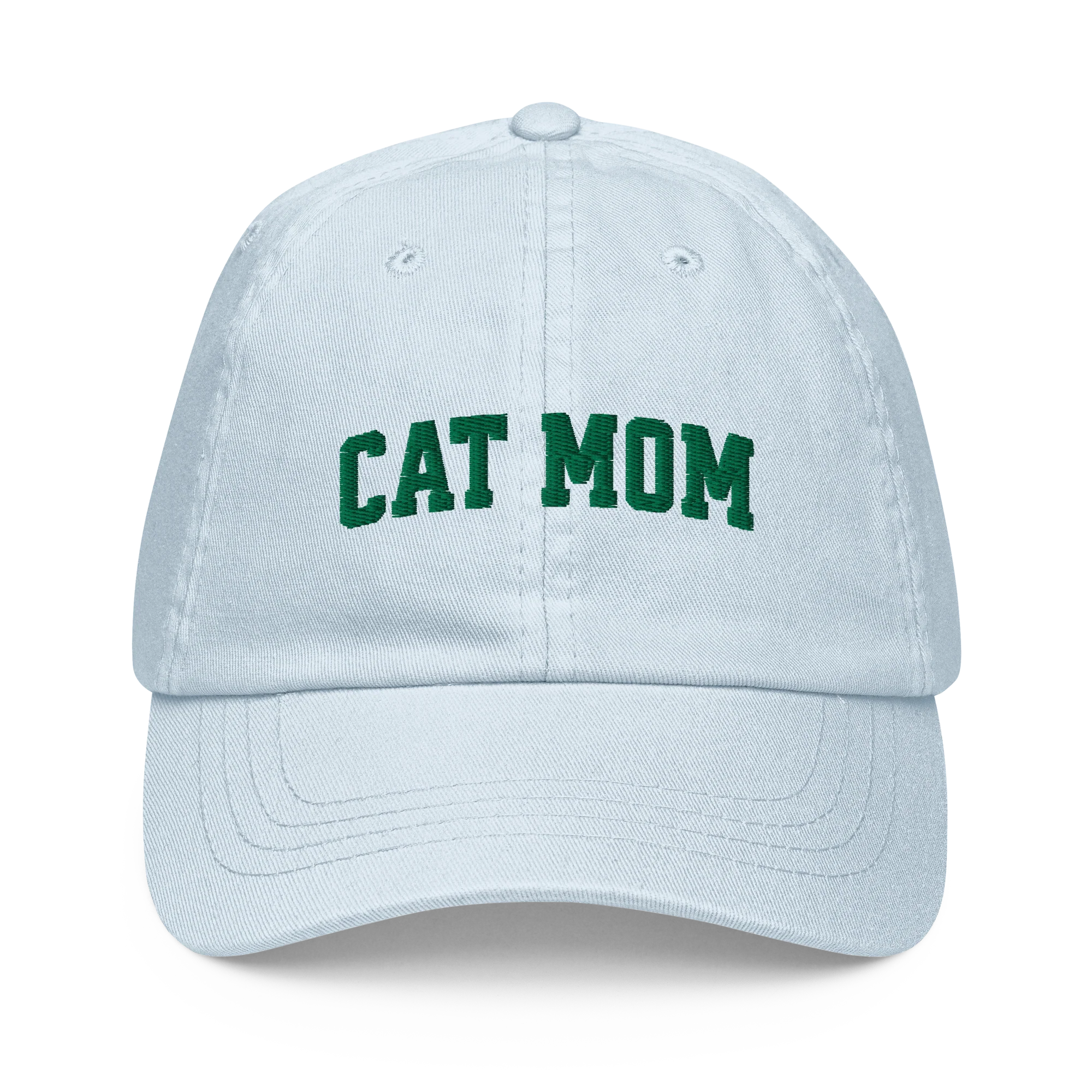 Cat Mom Embroidered Pastel Baseball Cap - Image 3