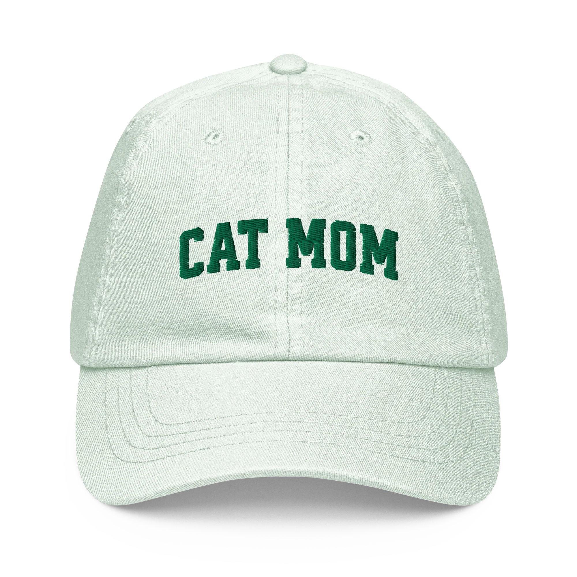 Cat Mom Embroidered Pastel Baseball Cap - Image 4