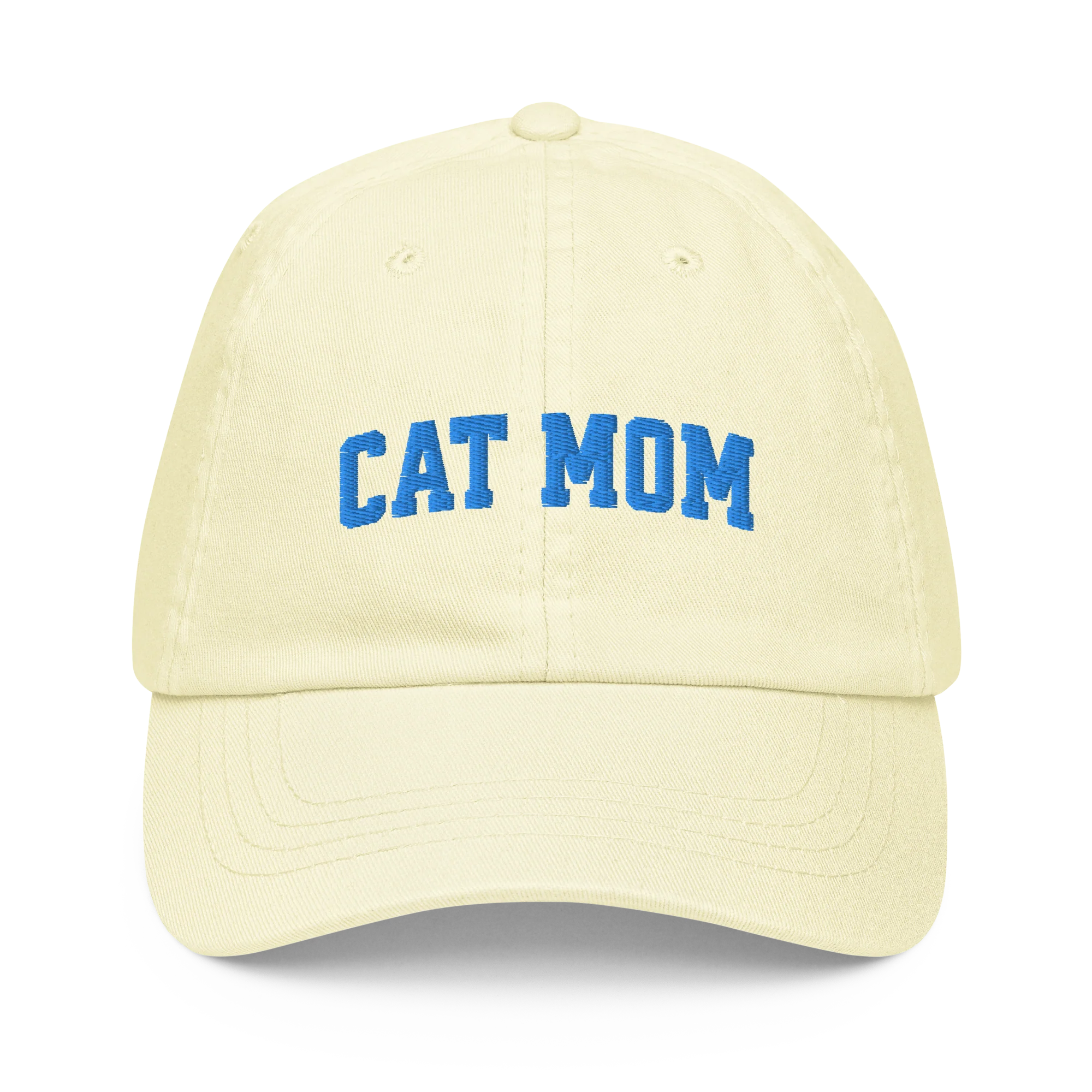 Cat Mom Embroidered Pastel Baseball Cap - Image 5
