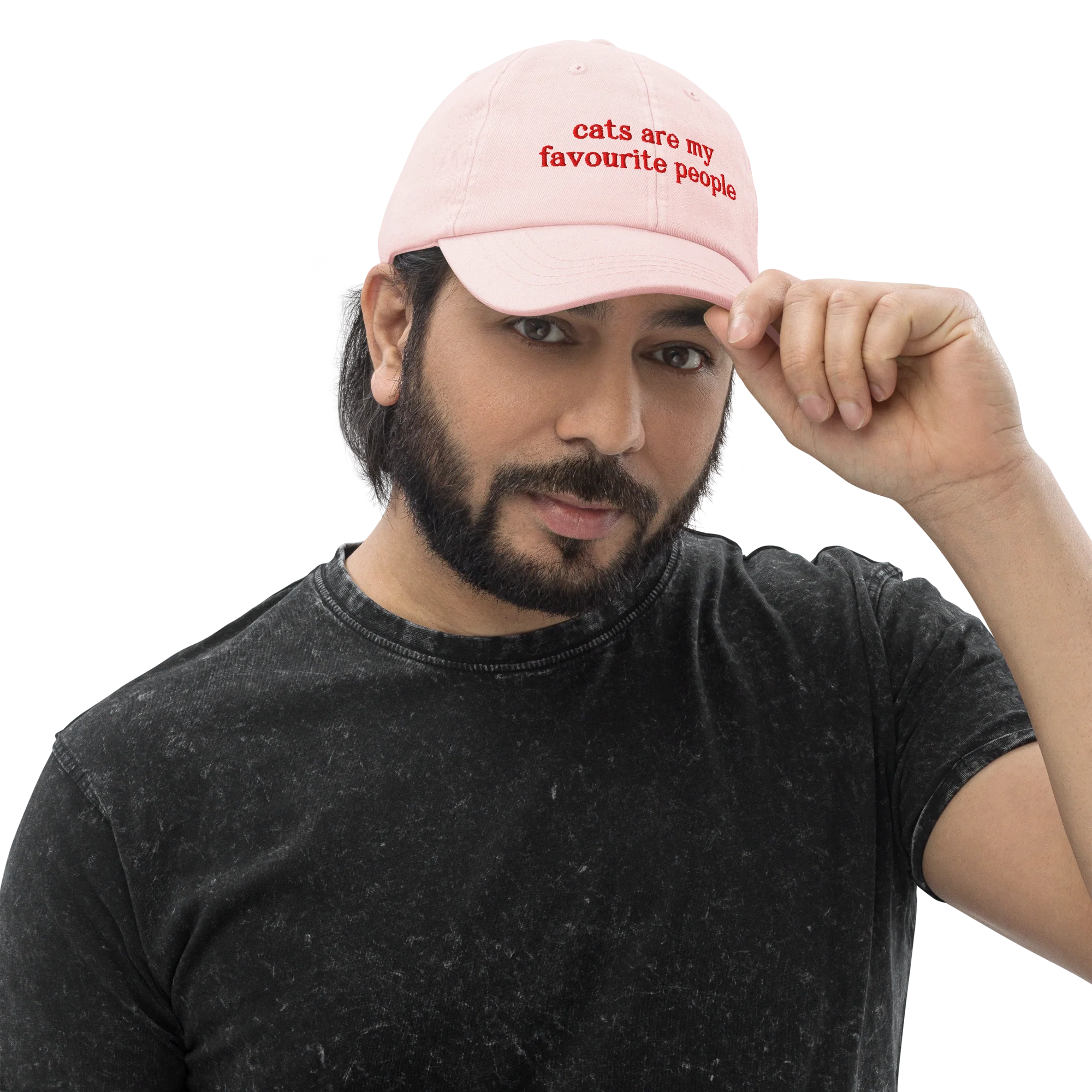 Cats Are My Favourite People Embroidered Pastel Baseball Cap - Image 6