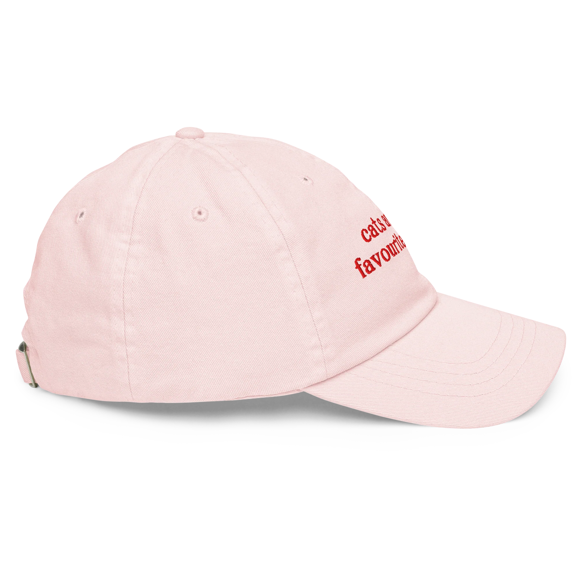 Cats Are My Favourite People Embroidered Pastel Baseball Cap - Image 8