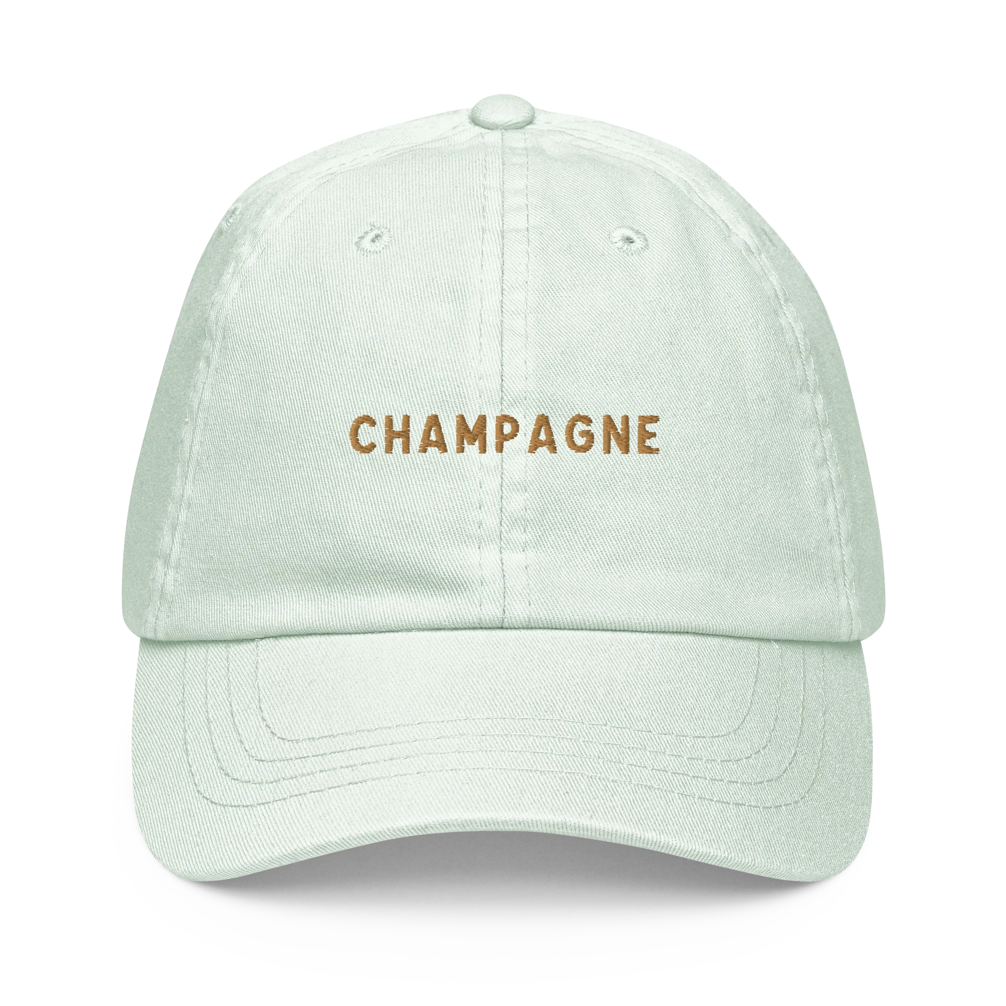 Champagne Embroidered Pastel Baseball Cap - Image 9