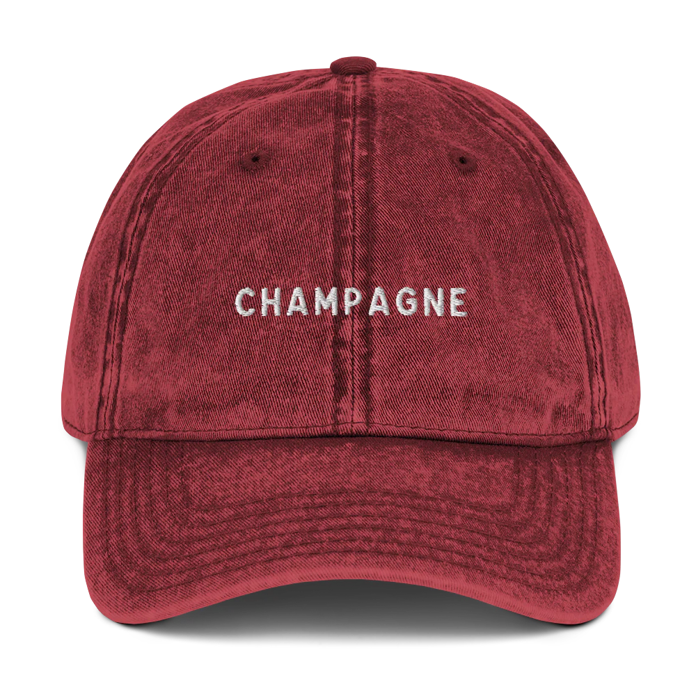 Champagne Embroidered Vintage Cap - Image 7