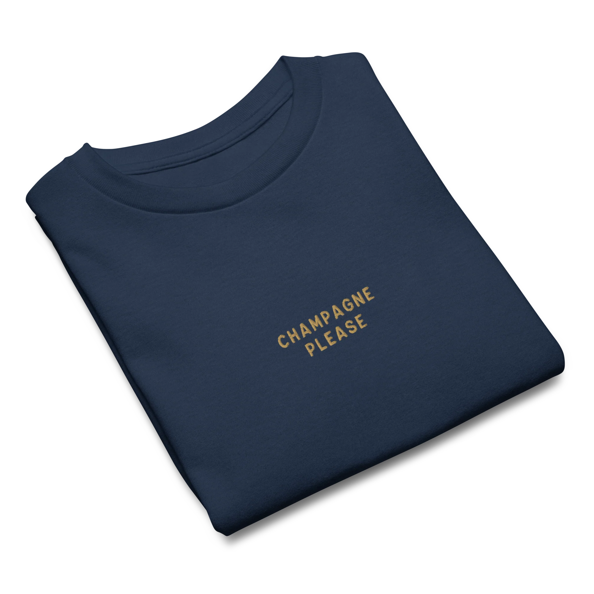 Champagne Please Embroidered Baby Tee - Image 5