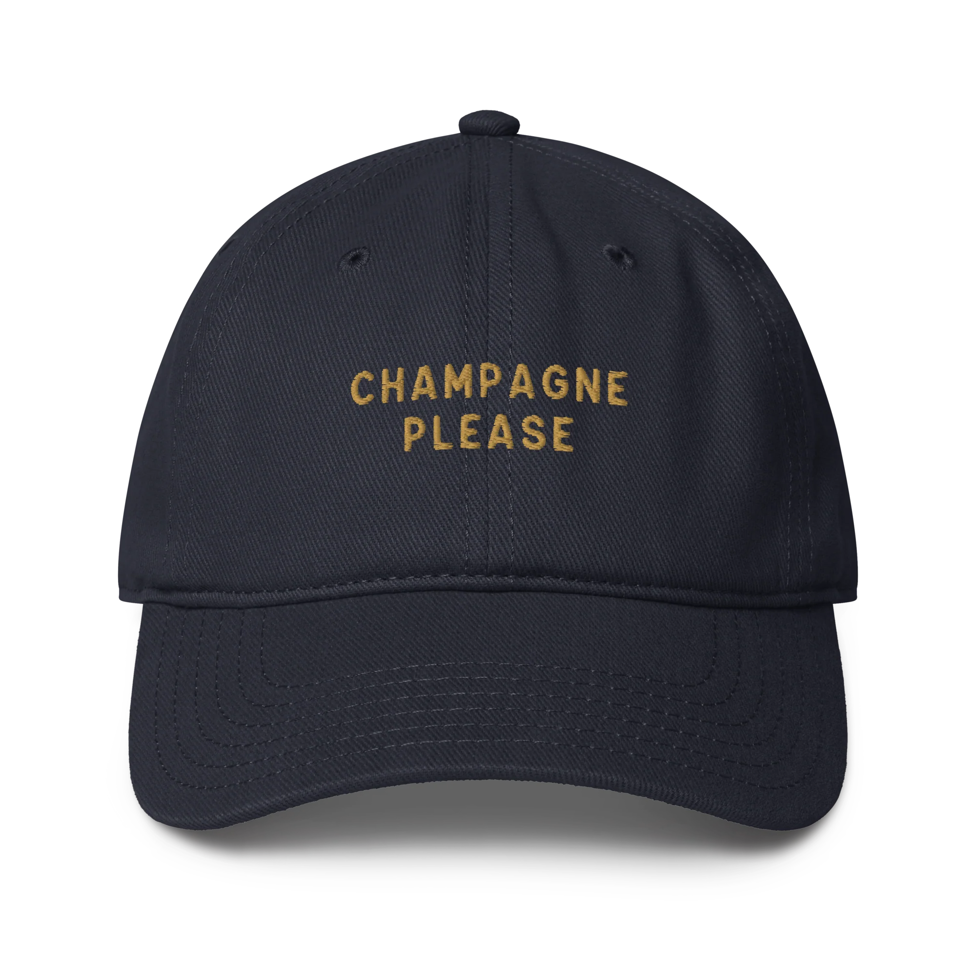 Champagne Please Embroidered Baseball Cap - Image 9