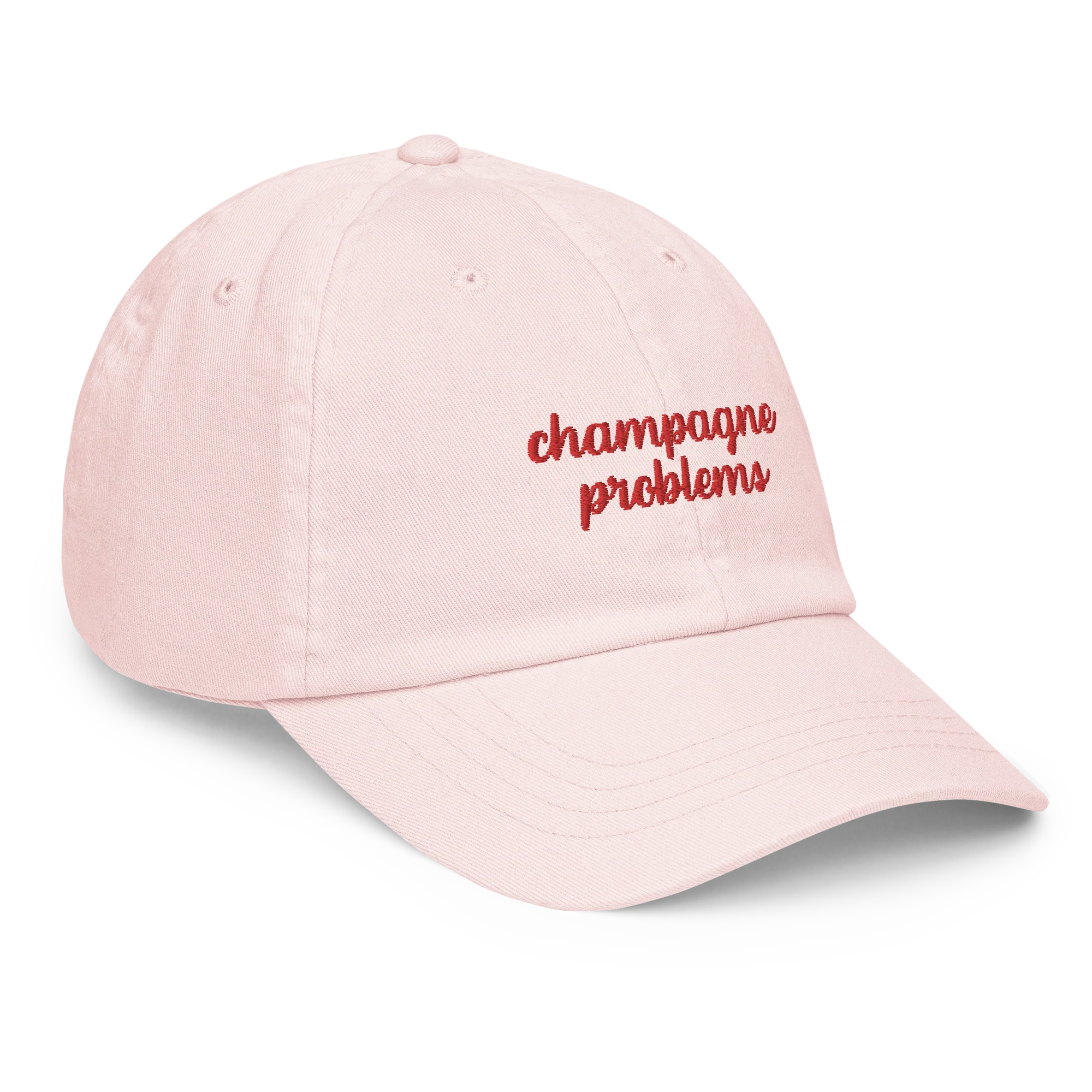 Champagne Problems Embroidered Pastel Baseball Cap - Image 3