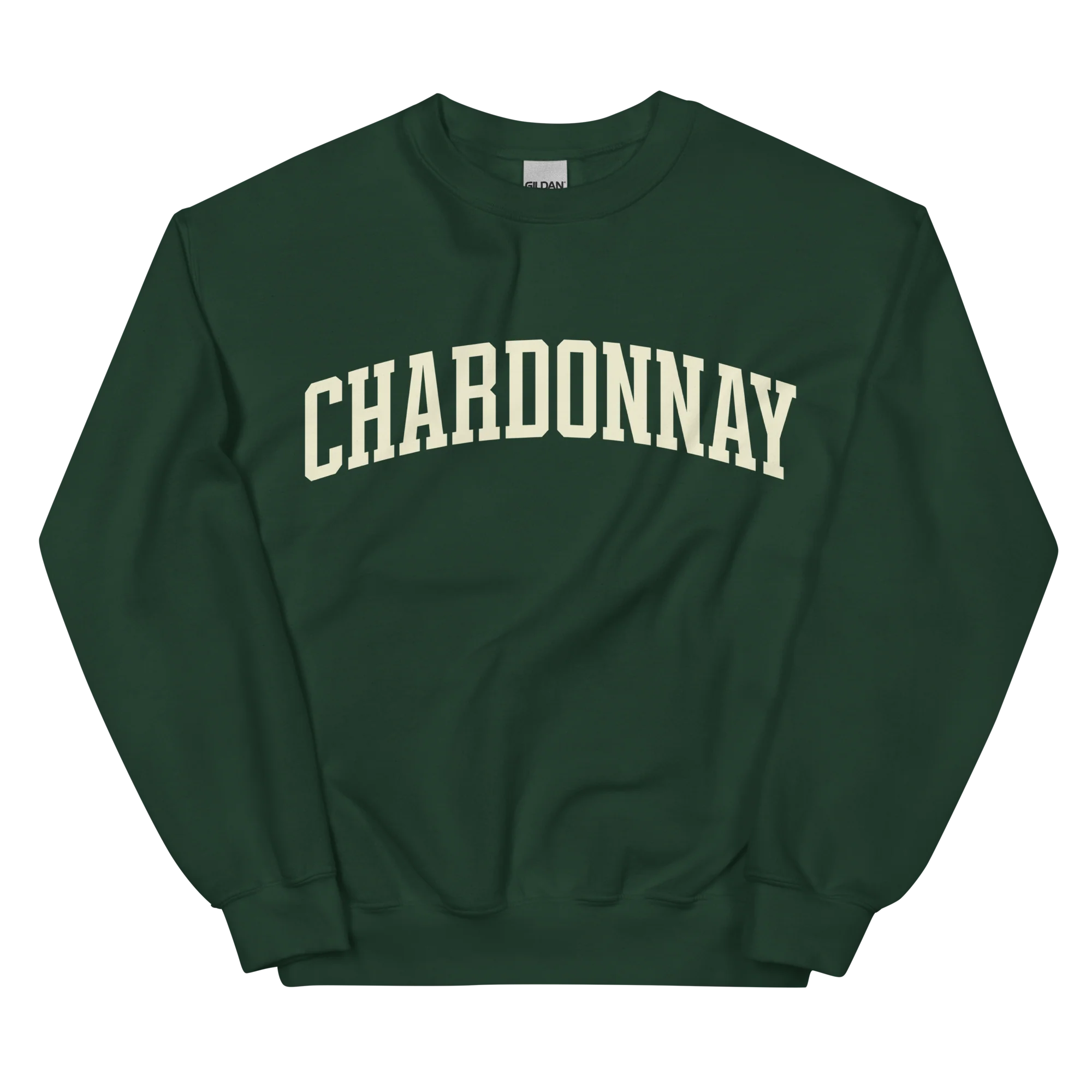 Chardonnay White Wine Varsity Sweatshirt - Image 3