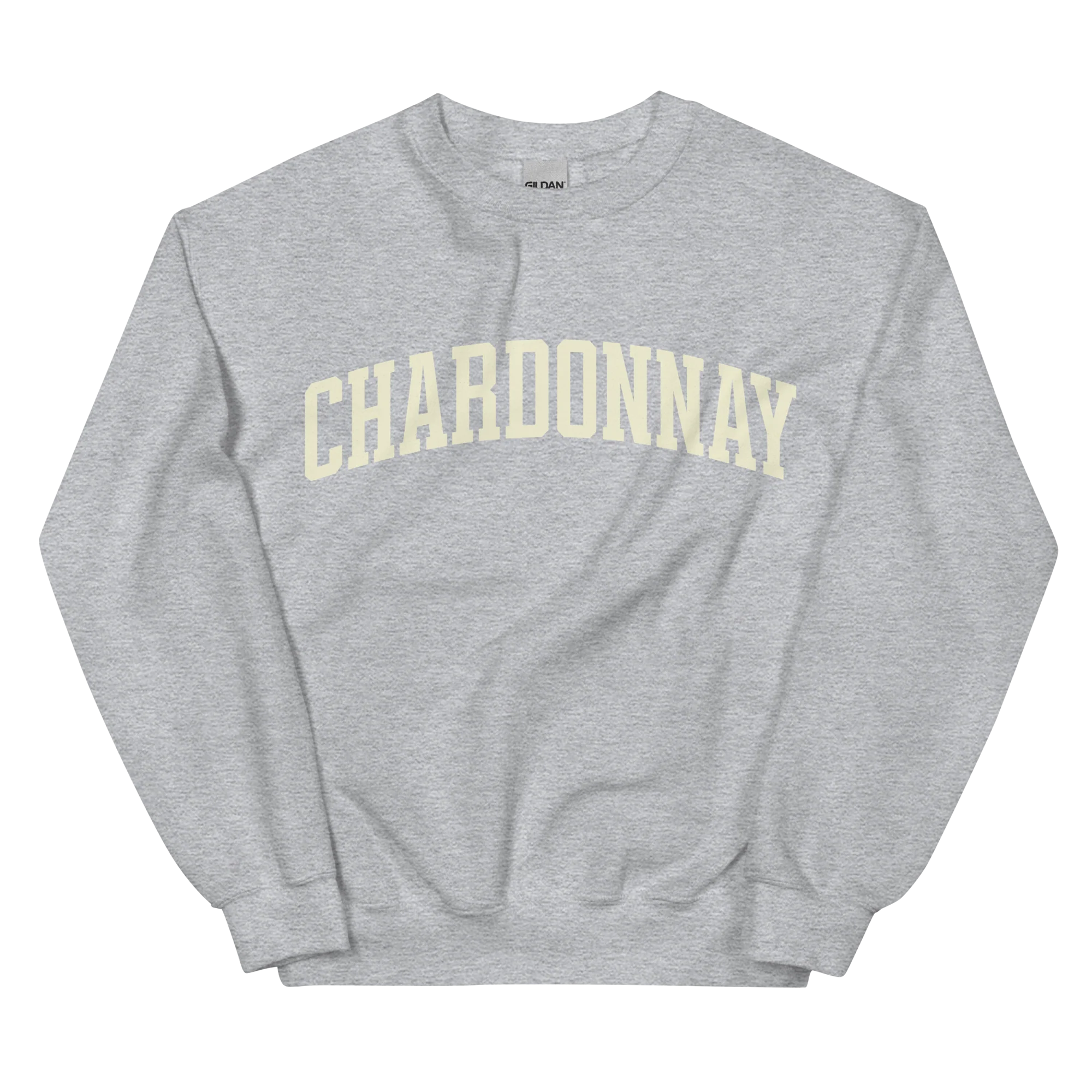 Chardonnay White Wine Varsity Sweatshirt - Image 4