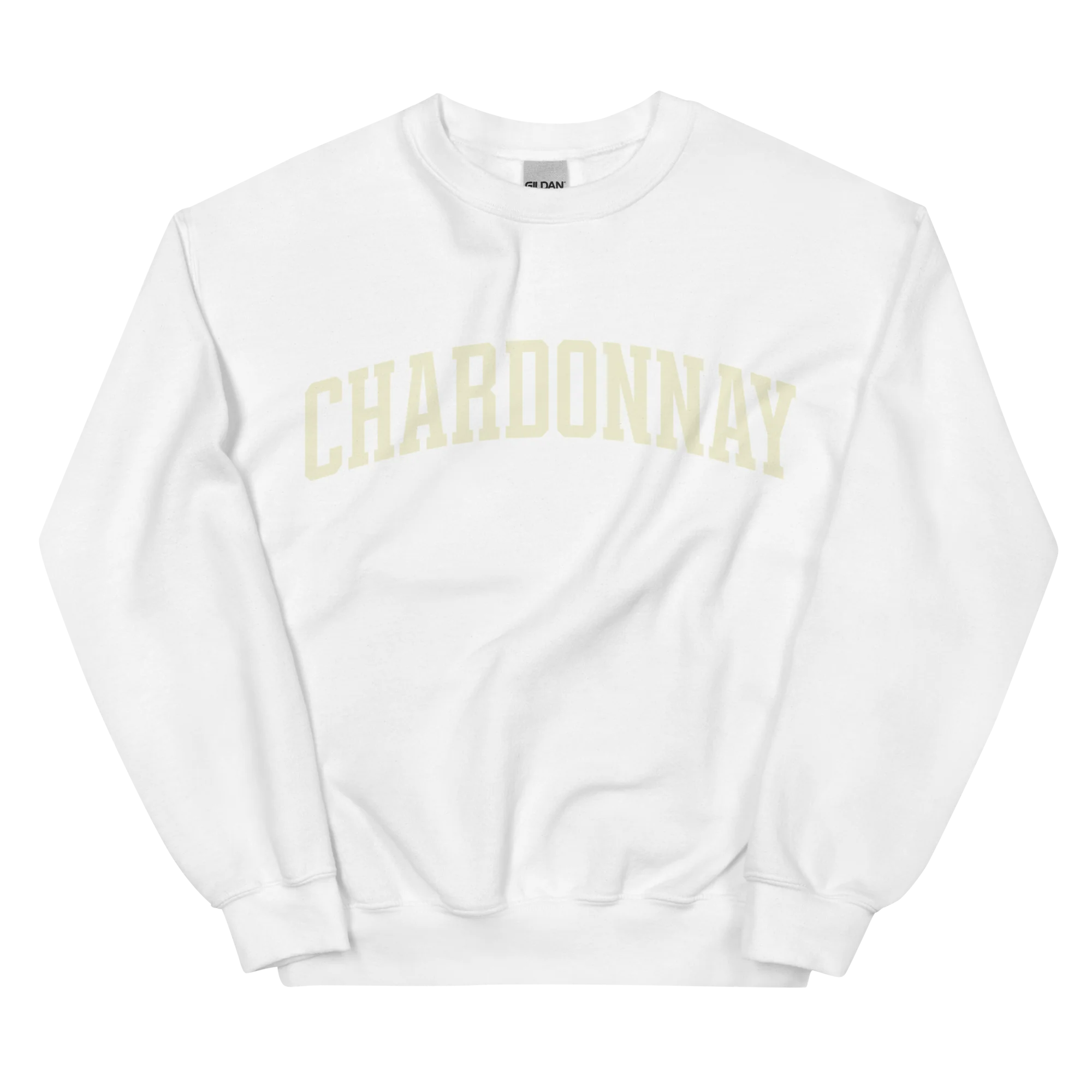 Chardonnay White Wine Varsity Sweatshirt - Image 6