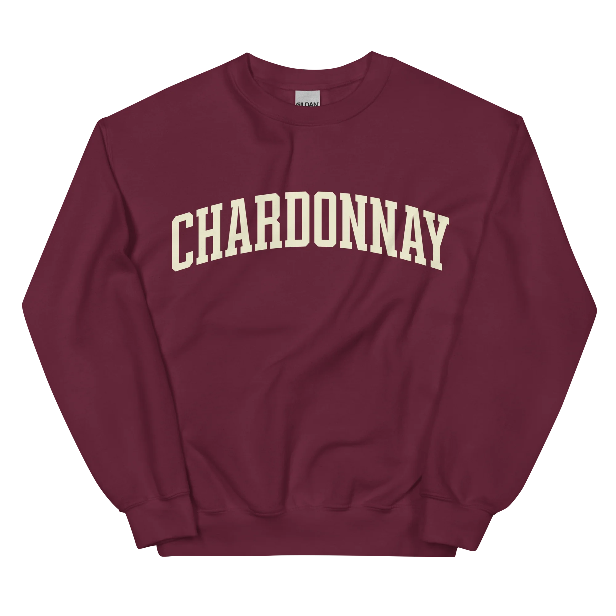 Chardonnay White Wine Varsity Sweatshirt - Image 8