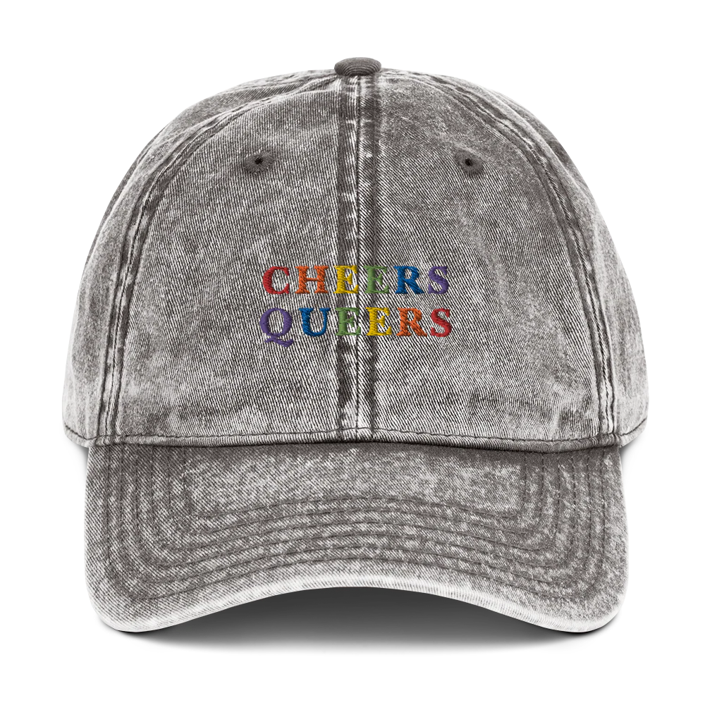 Cheers Queers Pride Embroidered Vintage Cap - Image 6