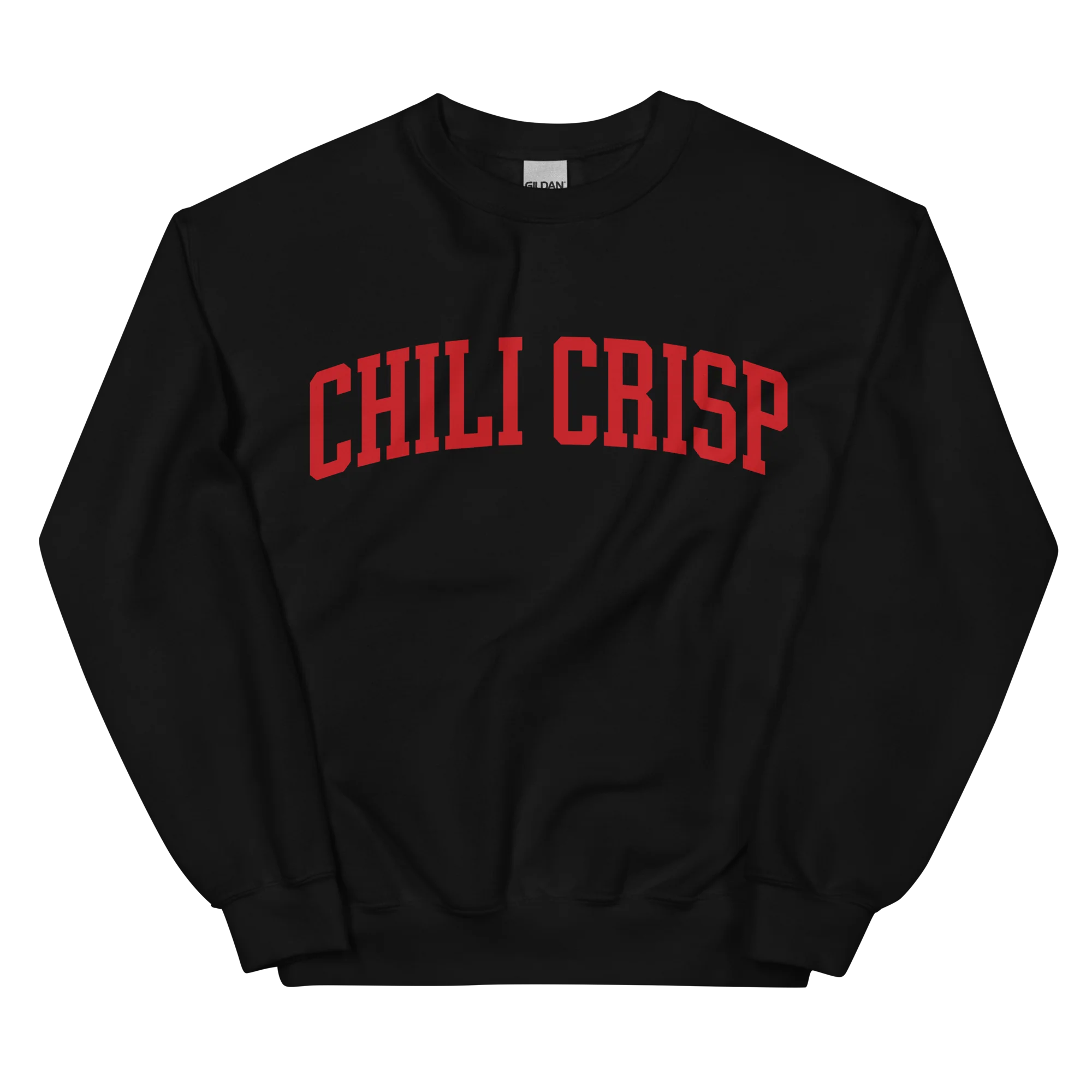 Chili Crisp Sauce Condiment Varsity Sweatshirt - Image 11