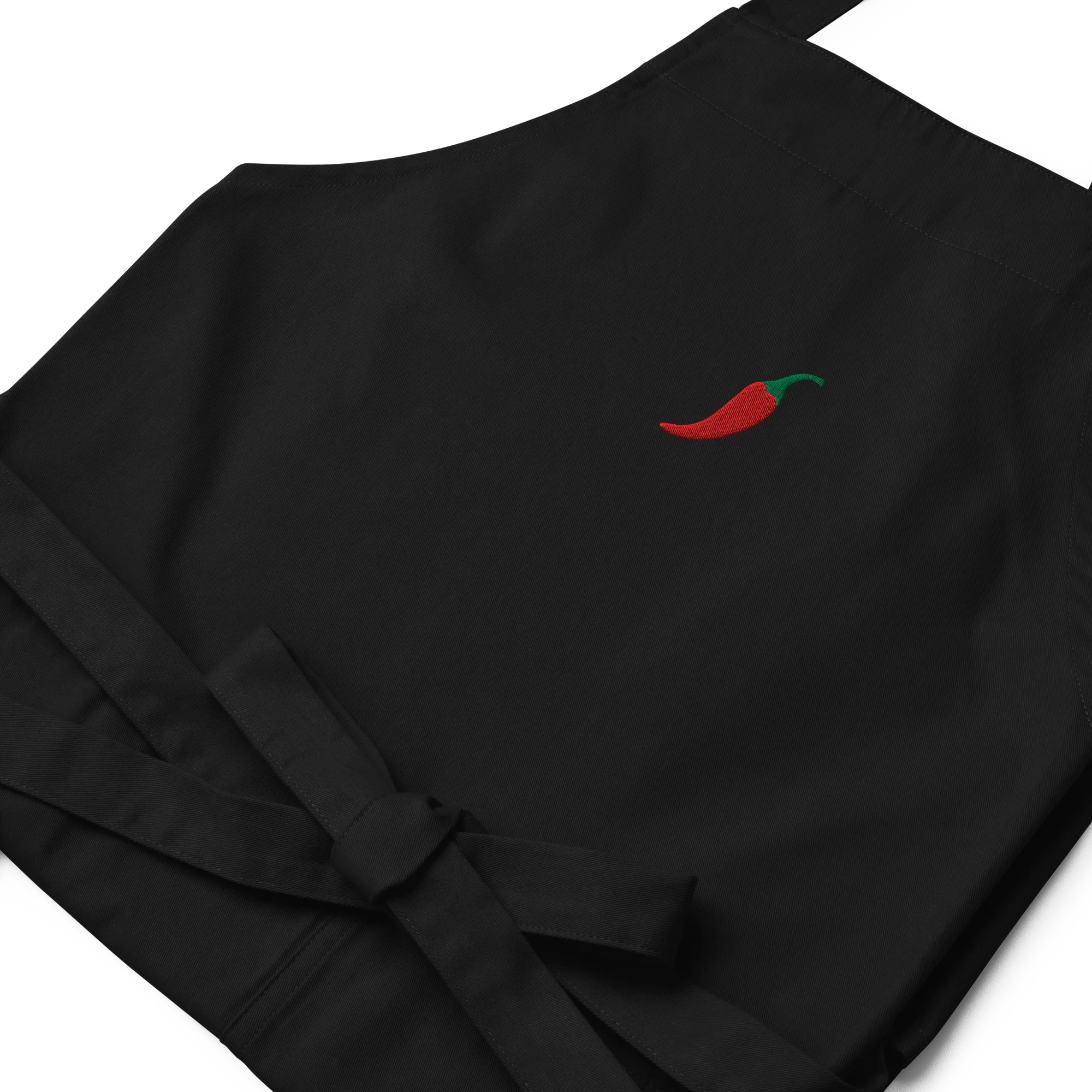 Chilli Pepper Embroidered Organic Cotton Apron - Image 7