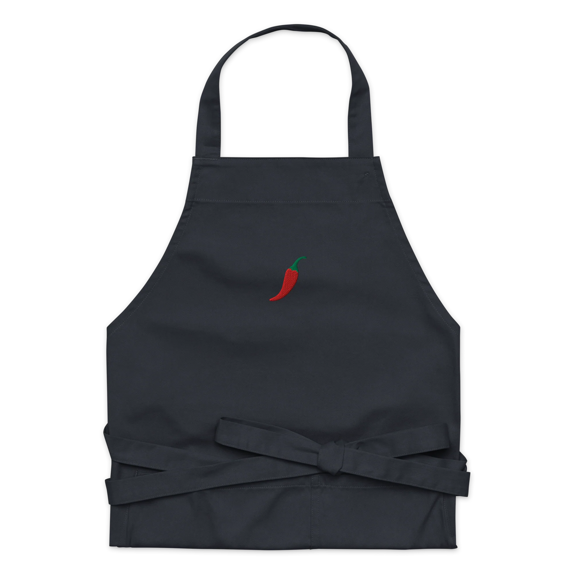 Chilli Pepper Embroidered Organic Cotton Apron - Image 8