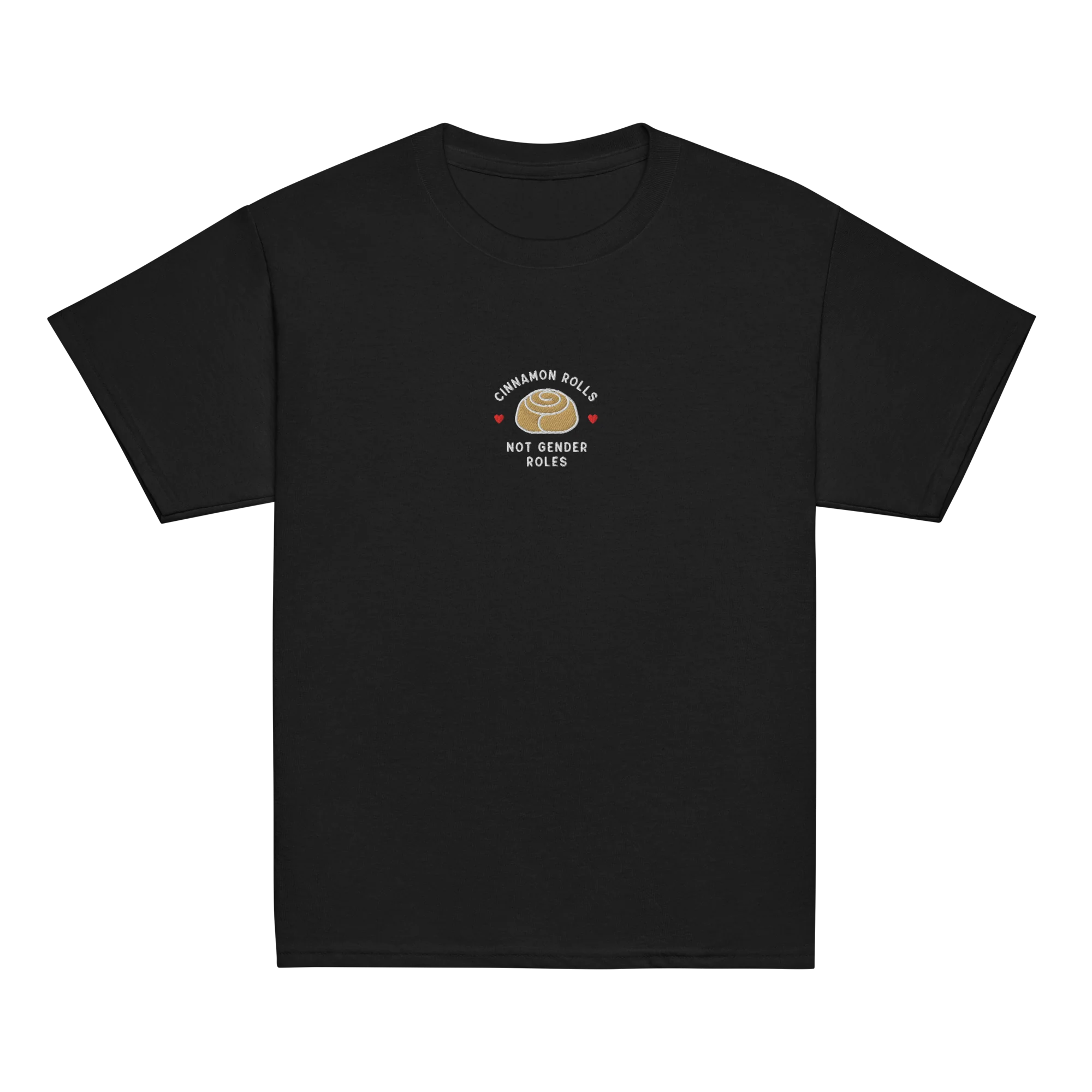 Cinnamon Rolls Not Gender Roles Embroidered Baby Tee - Image 8