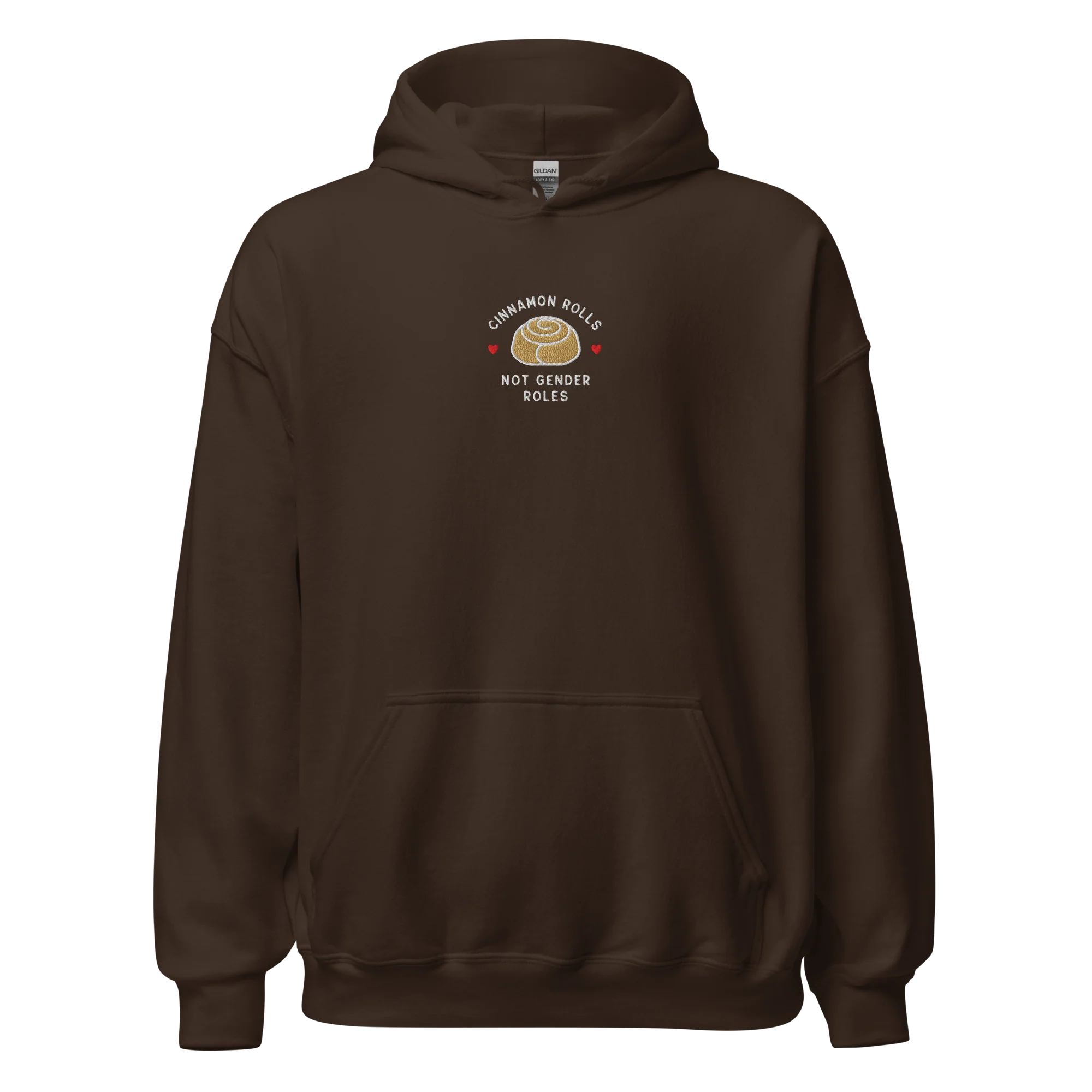 Cinnamon Rolls Not Gender Roles Embroidered Hoodie - Image 10