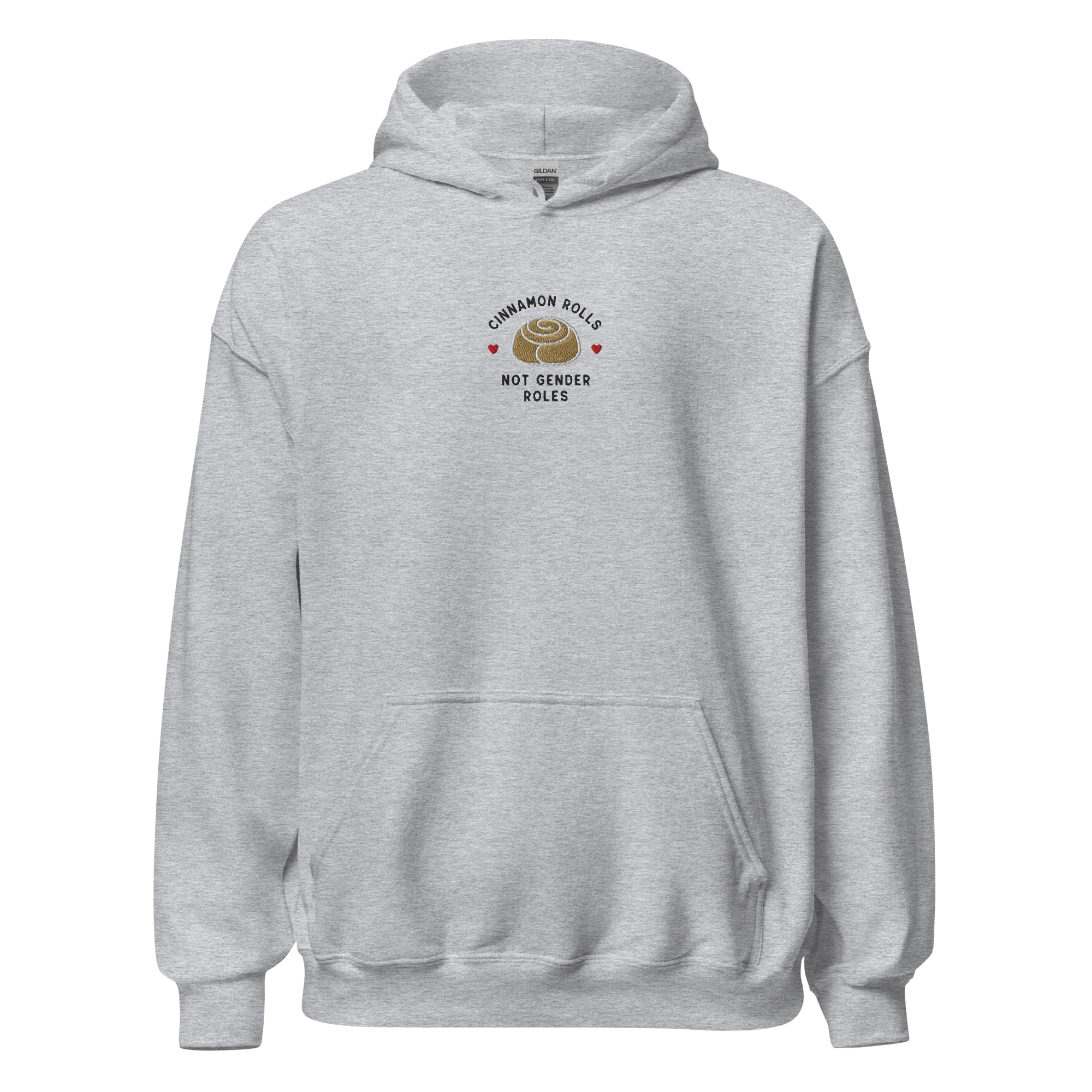 Cinnamon Rolls Not Gender Roles Embroidered Hoodie - Image 12