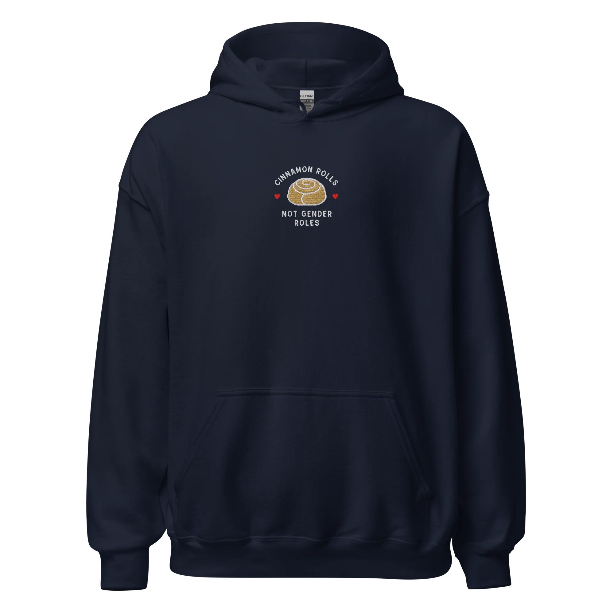 Cinnamon Rolls Not Gender Roles Embroidered Hoodie - Image 13