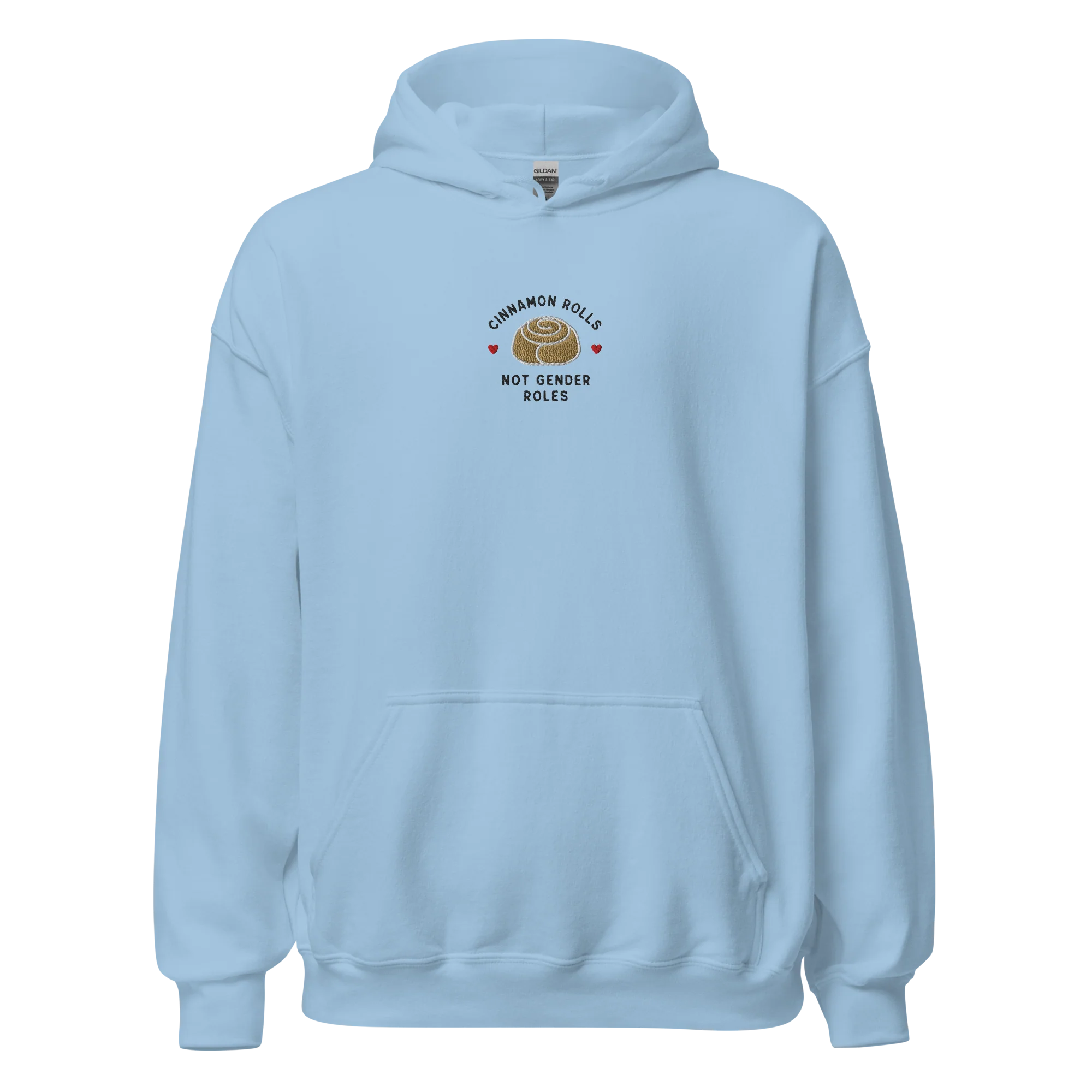 Cinnamon Rolls Not Gender Roles Embroidered Hoodie - Image 4