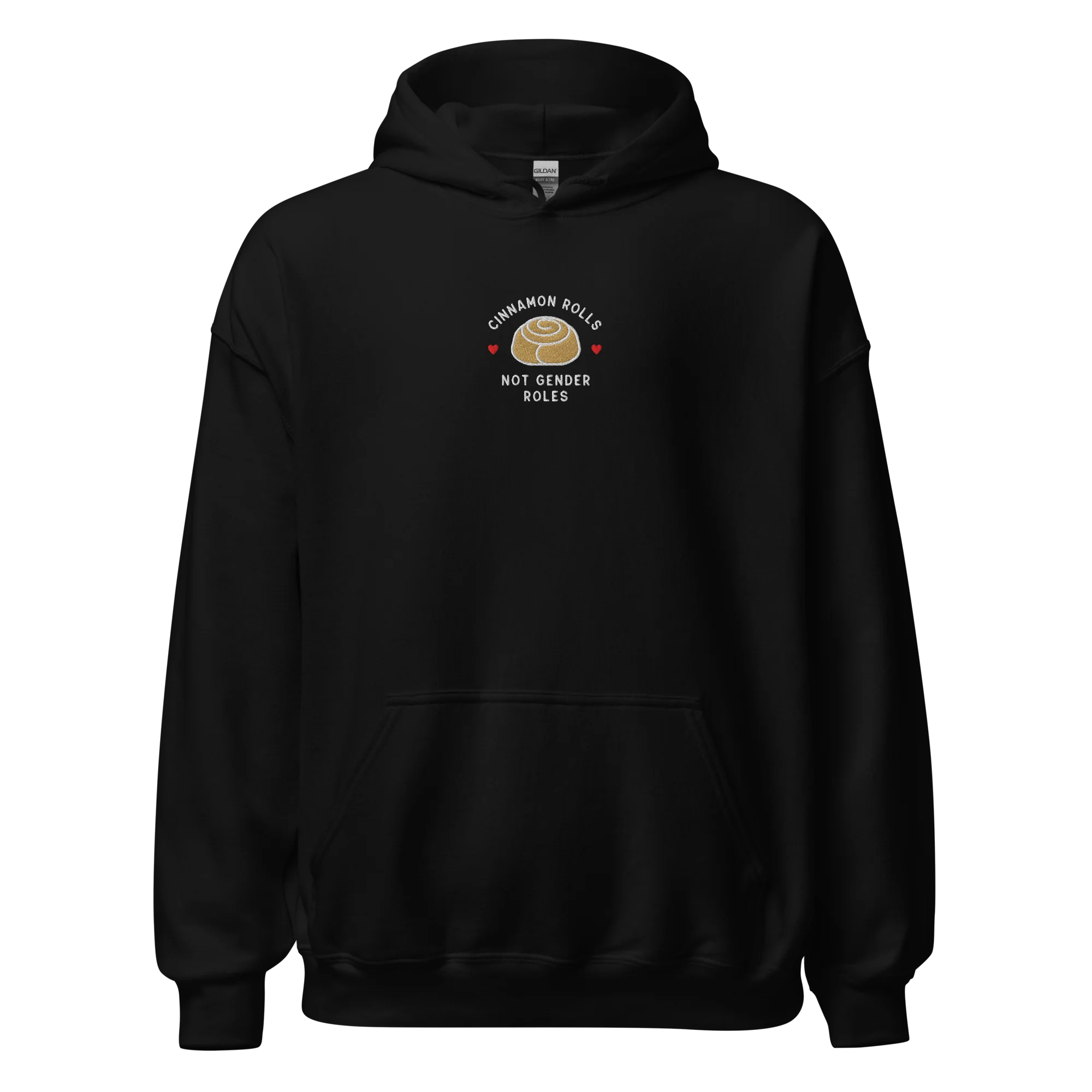 Cinnamon Rolls Not Gender Roles Embroidered Hoodie - Image 6