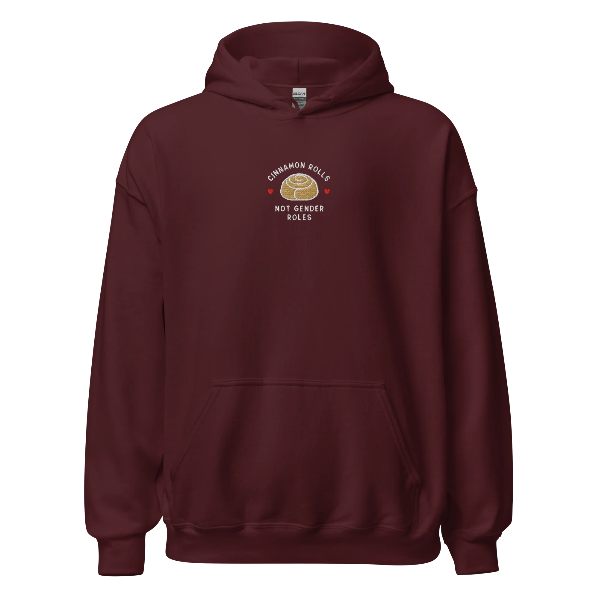 Cinnamon Rolls Not Gender Roles Embroidered Hoodie - Image 9