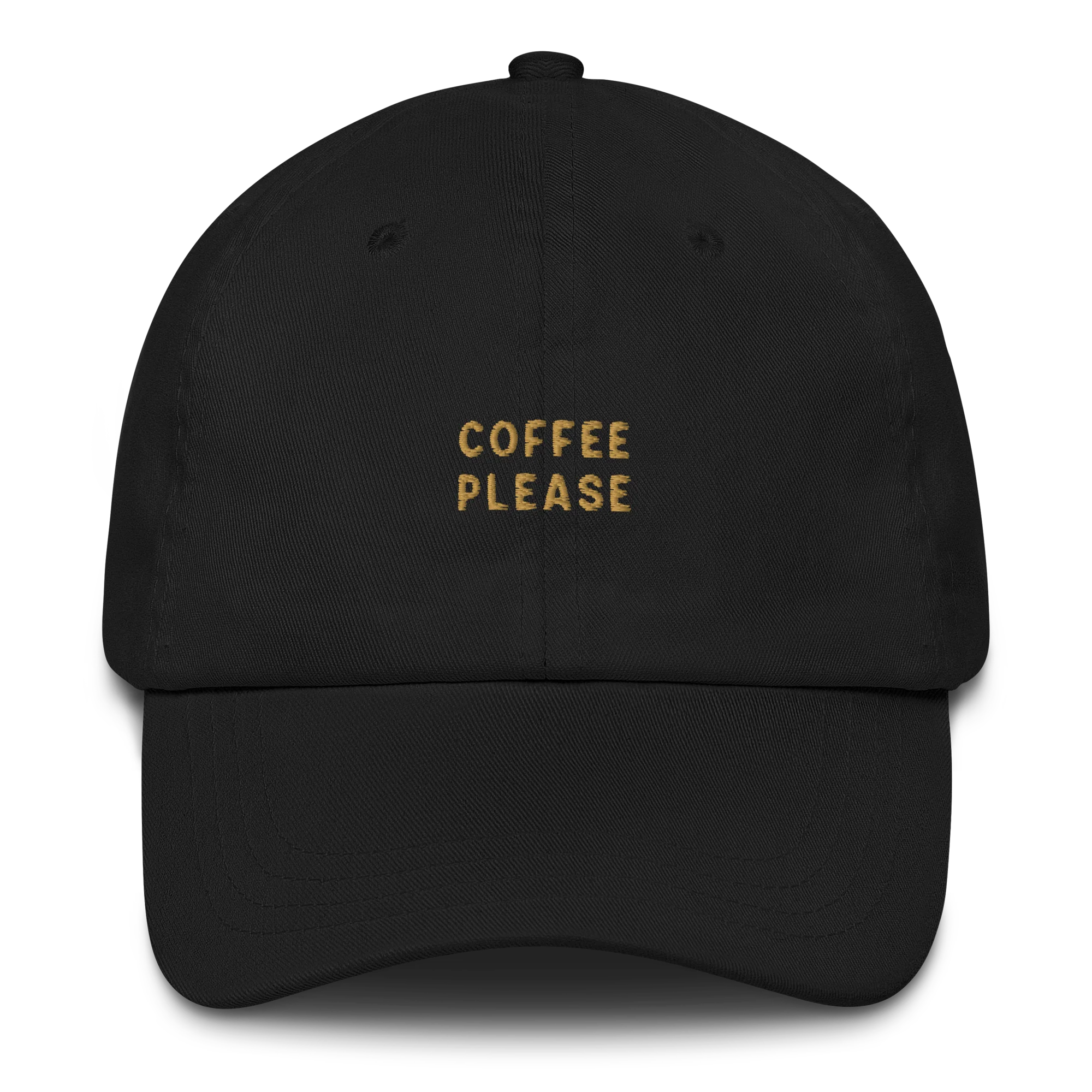 Coffee Please Embroidered Cap