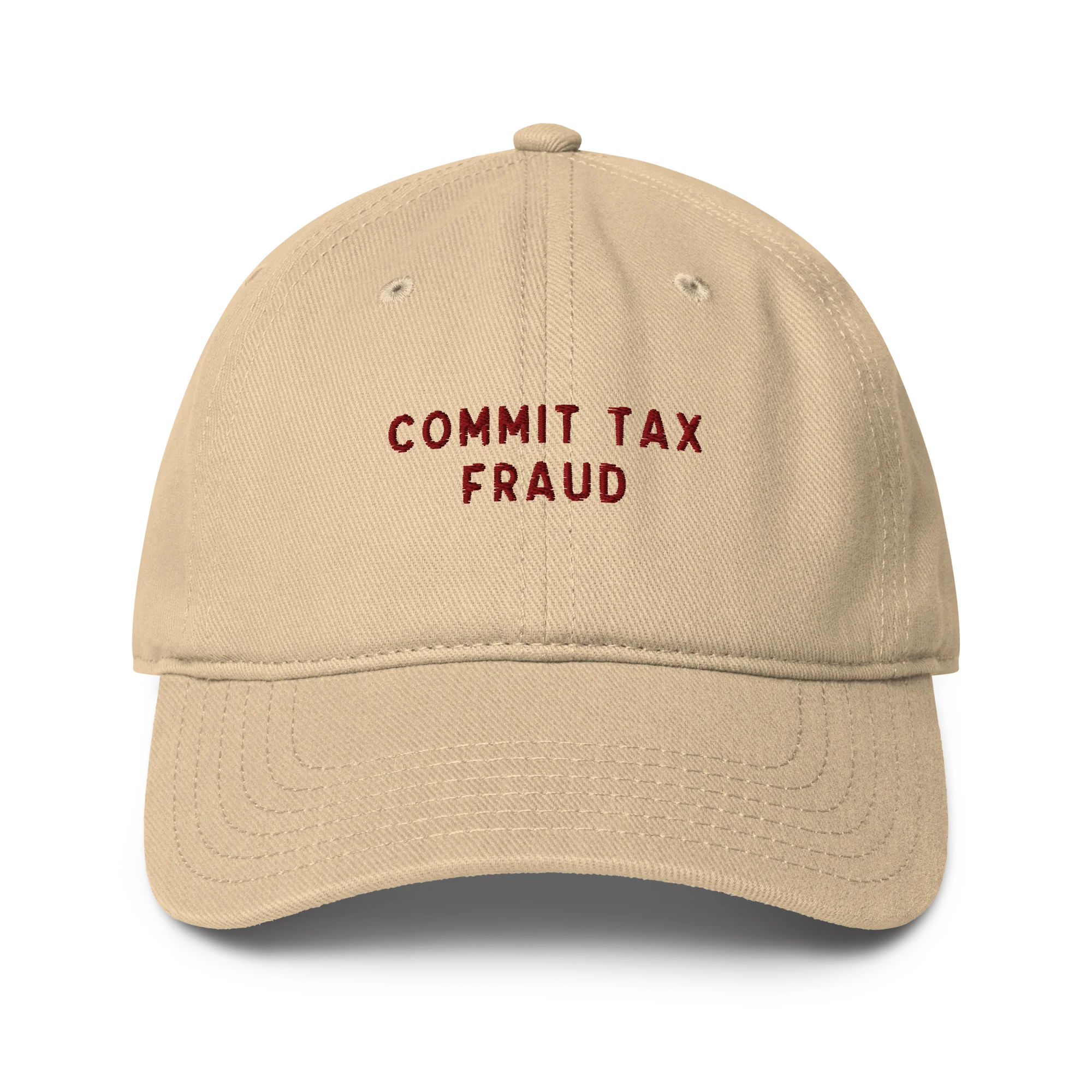 Commit Tax Fraud Embroidered Baseball Cap - Image 4