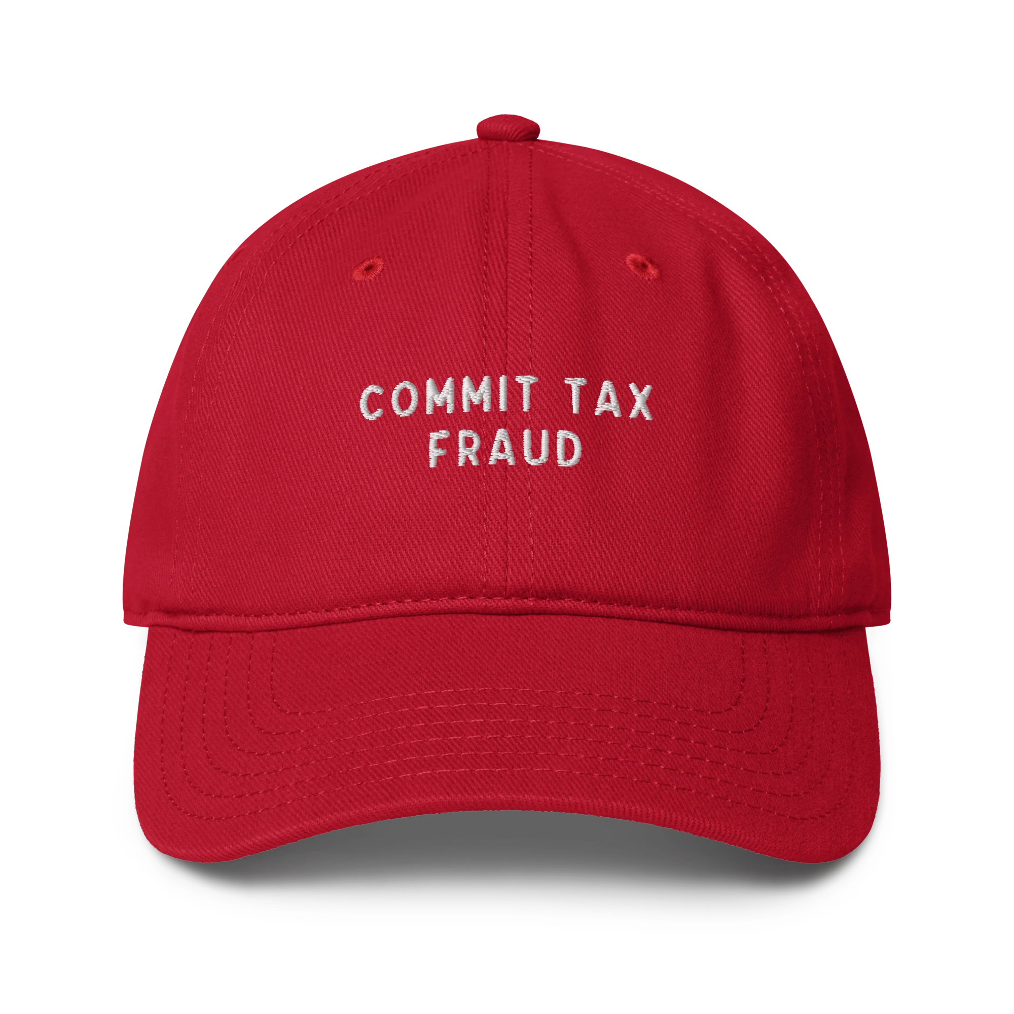 Commit Tax Fraud Embroidered Baseball Cap - Image 7