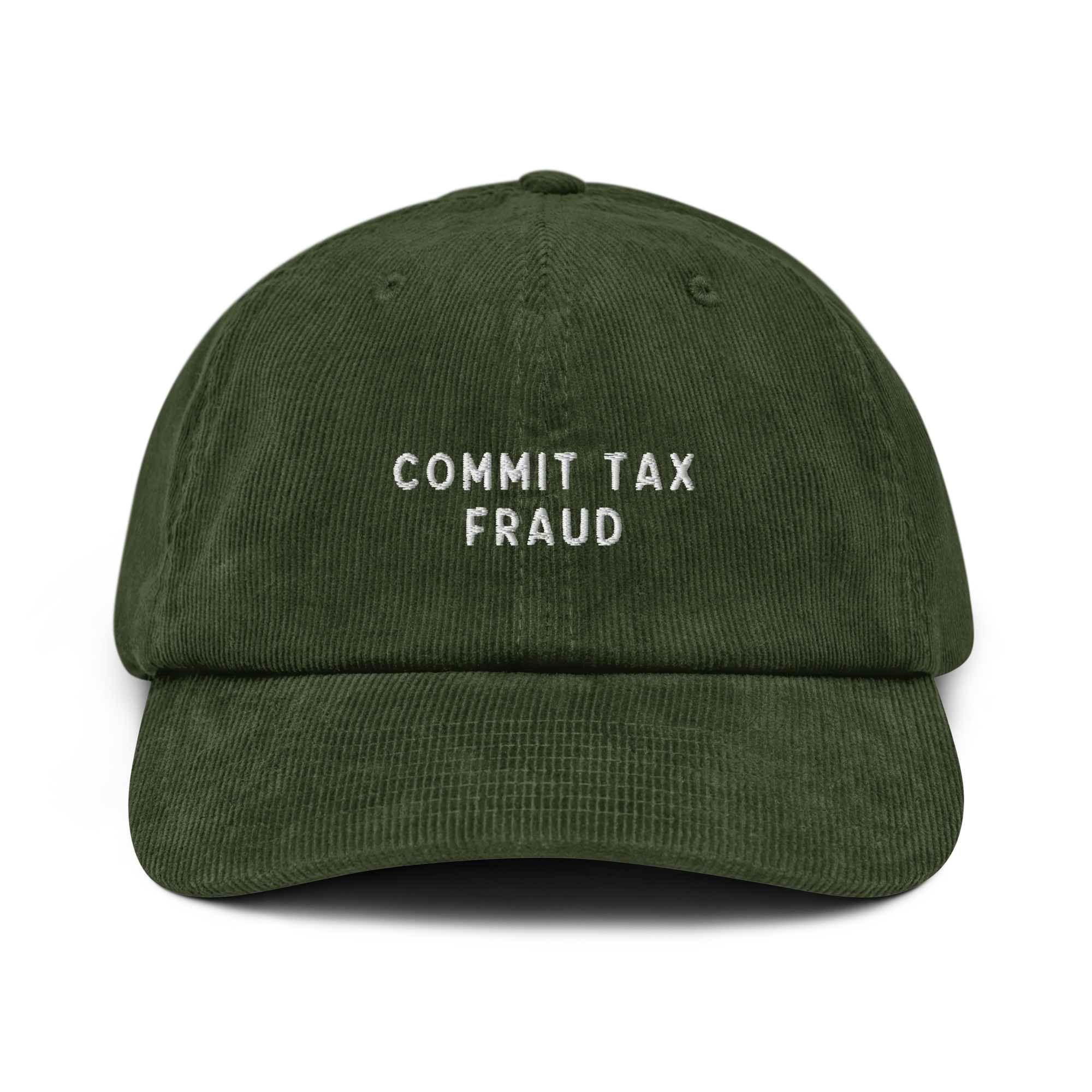Commit Tax Fraud Embroidered Corduroy Hat - Image 5