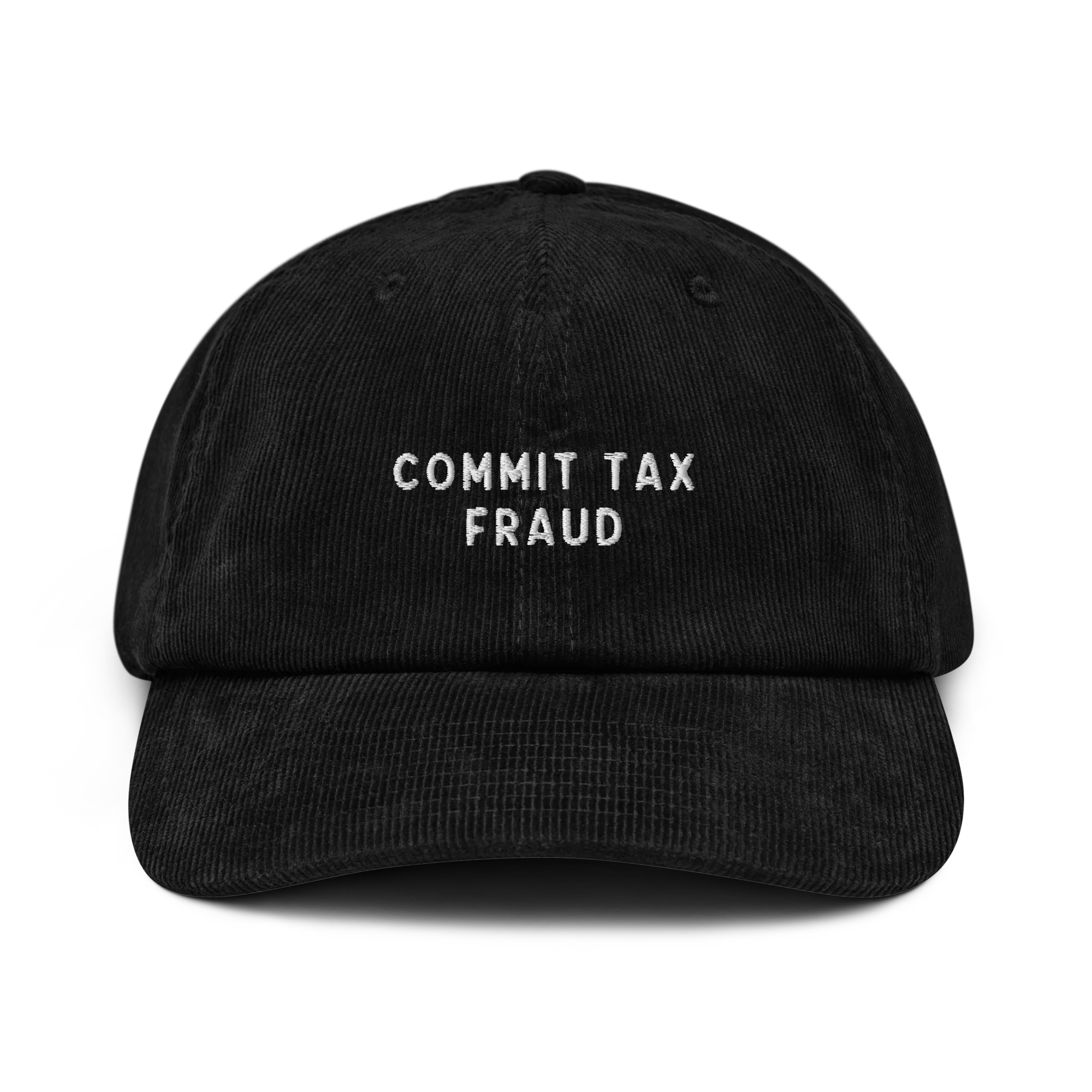 Commit Tax Fraud Embroidered Corduroy Hat - Image 8