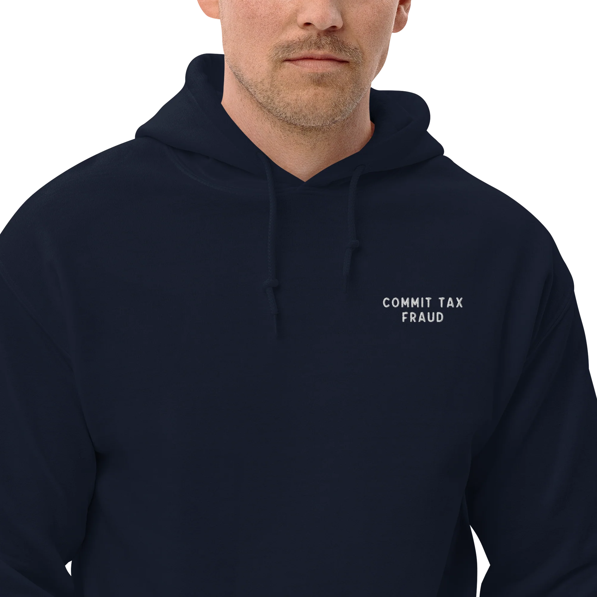 Commit Tax Fraud Embroidered Hoodie - Image 2