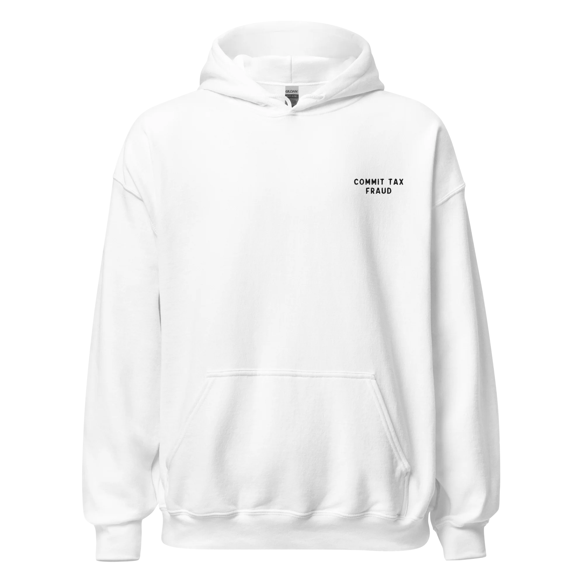 Commit Tax Fraud Embroidered Hoodie - Image 4
