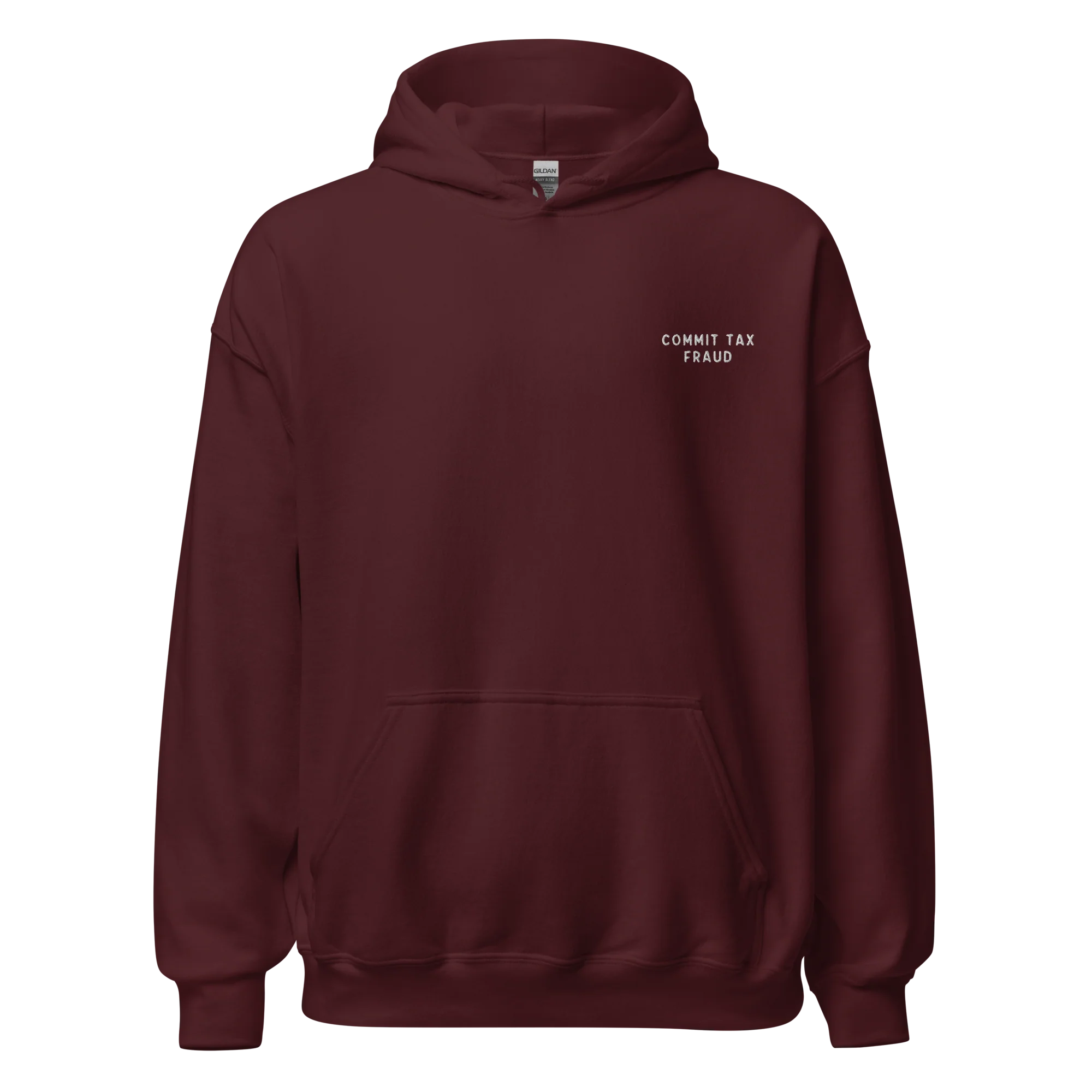 Commit Tax Fraud Embroidered Hoodie - Image 9