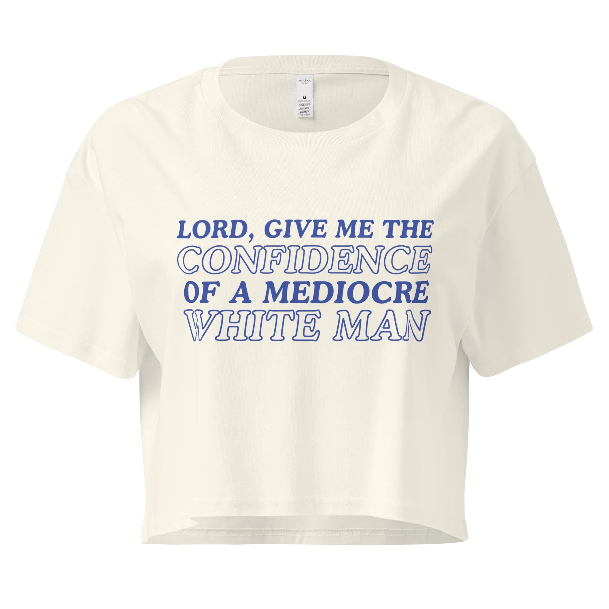 Confidence of a Mediocre White Man Crop Tee - Image 3