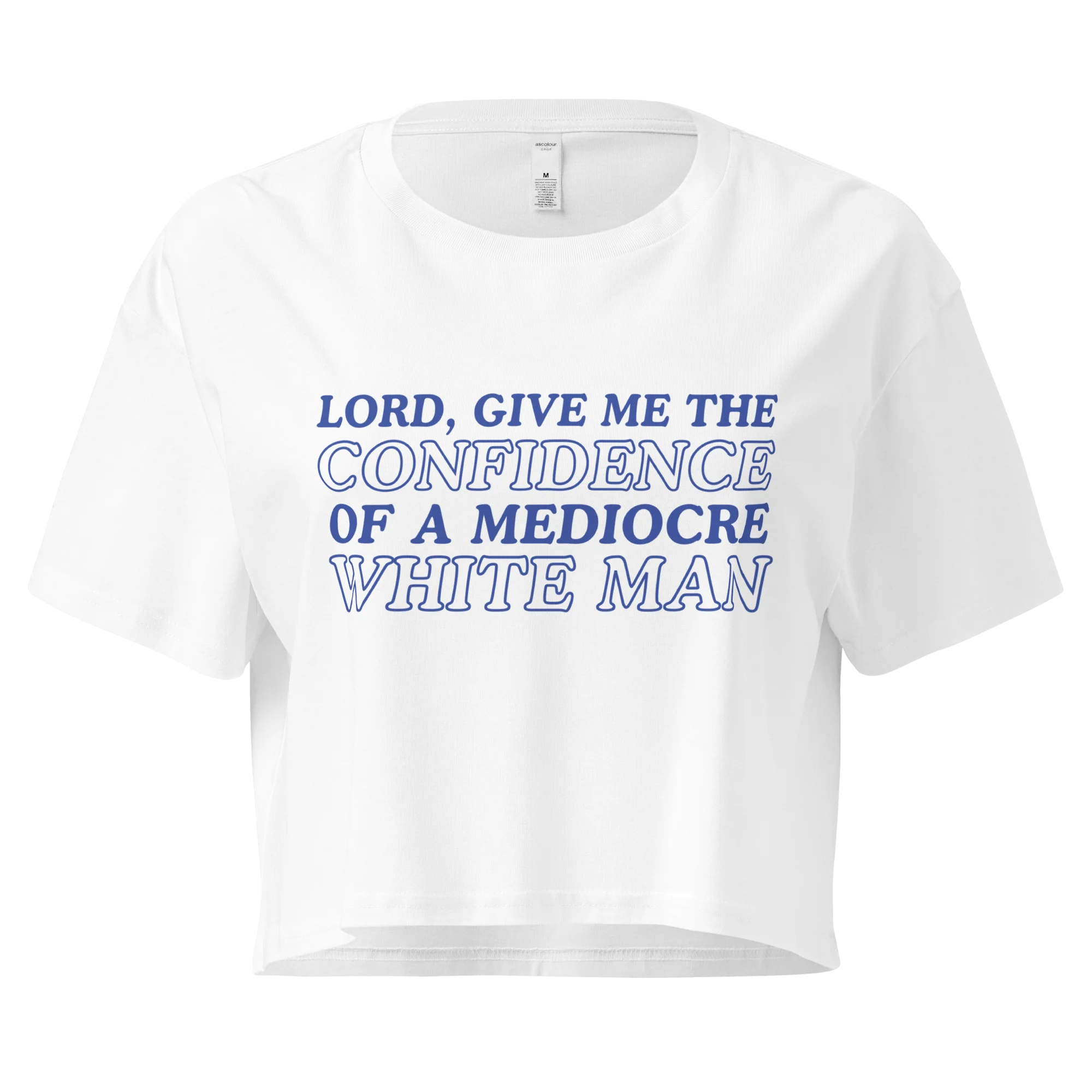 Confidence of a Mediocre White Man Crop Tee - Image 7