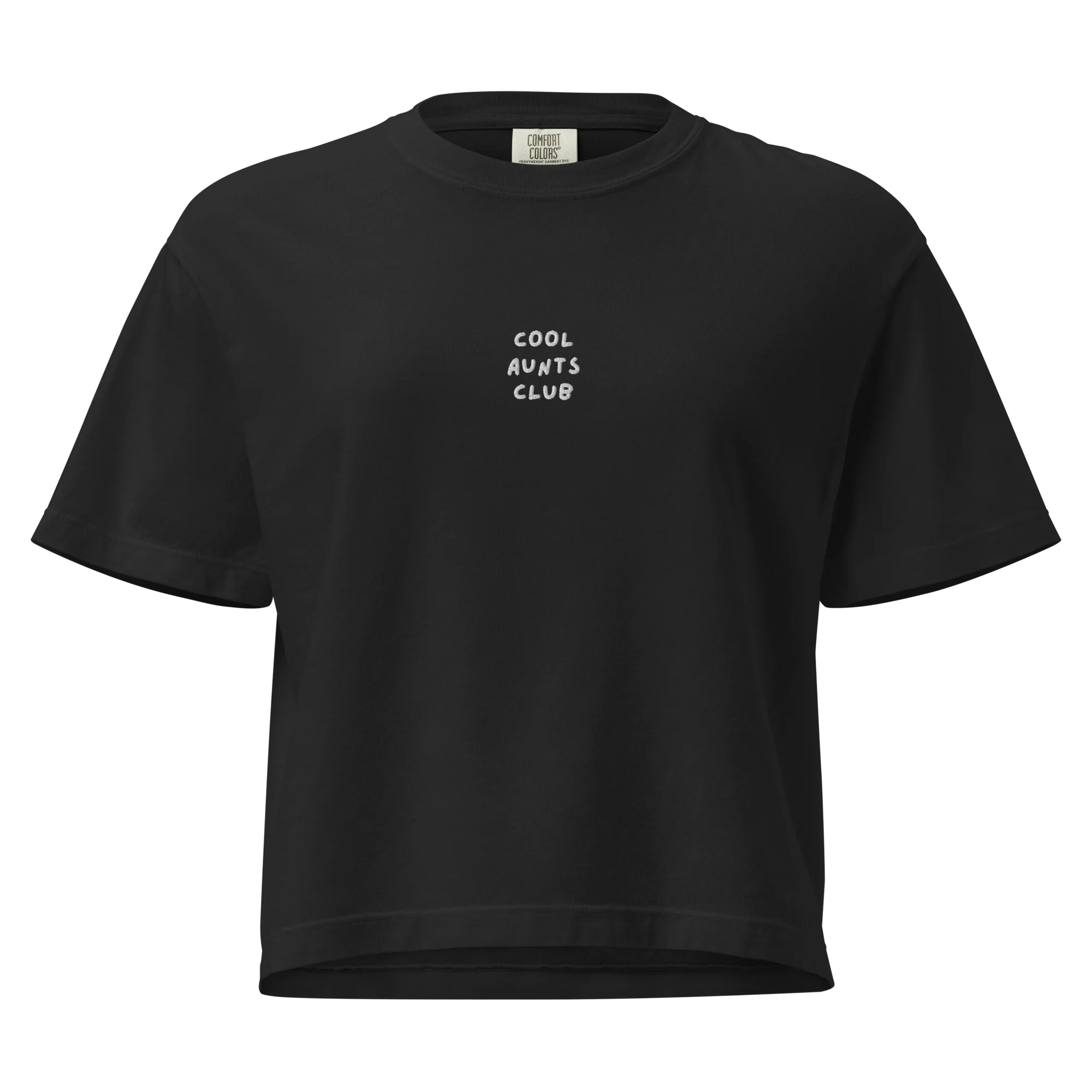 Cool Aunts Club Embroidered Boxy Tee - Image 4