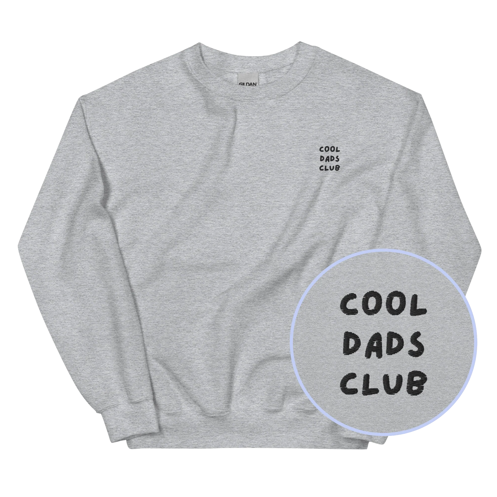 Cool Dads Club Father Embroidered Sweatshirt