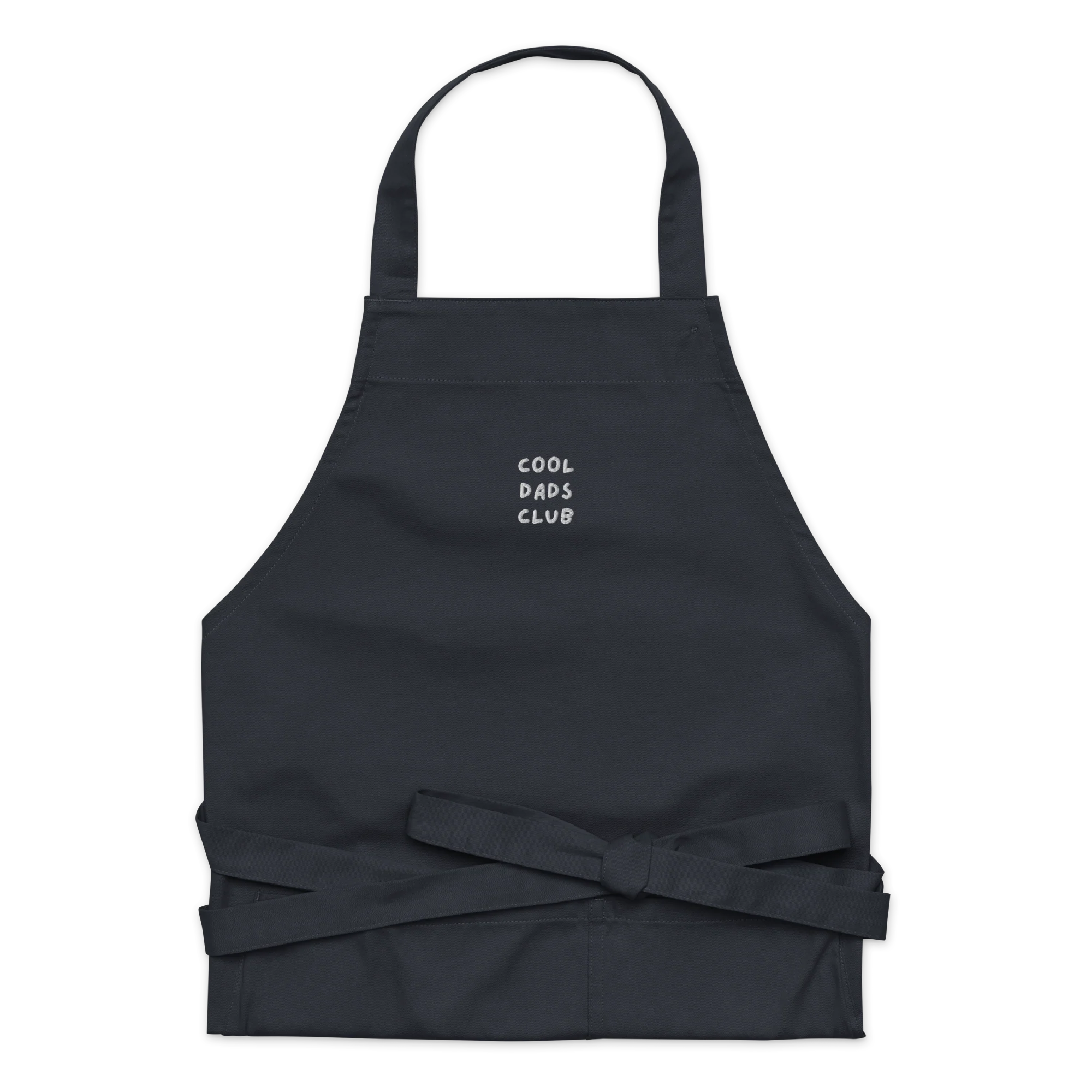 Cool Dads Club Father Embroidered Organic Cotton Apron - Image 3