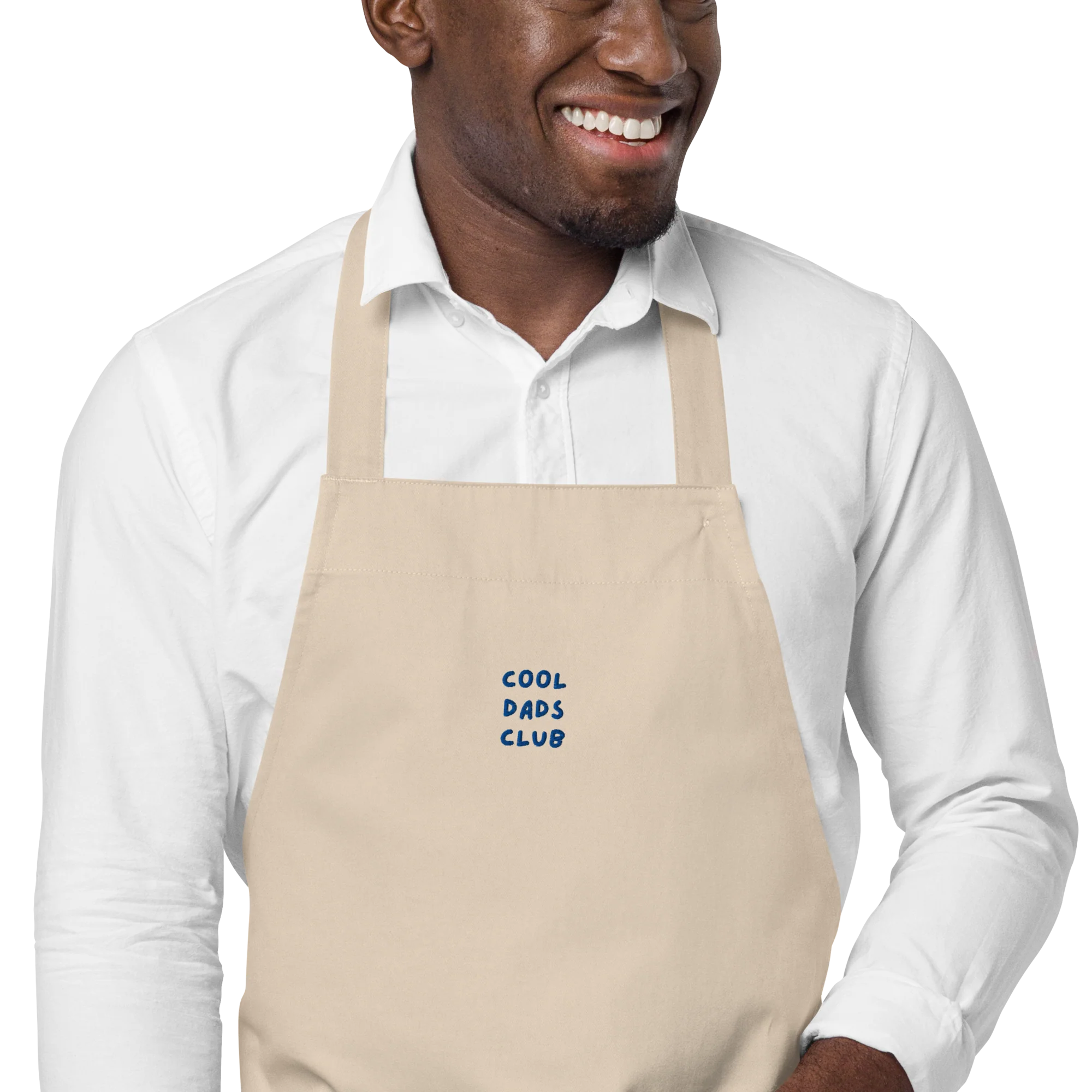 Cool Dads Club Father Embroidered Organic Cotton Apron - Image 5