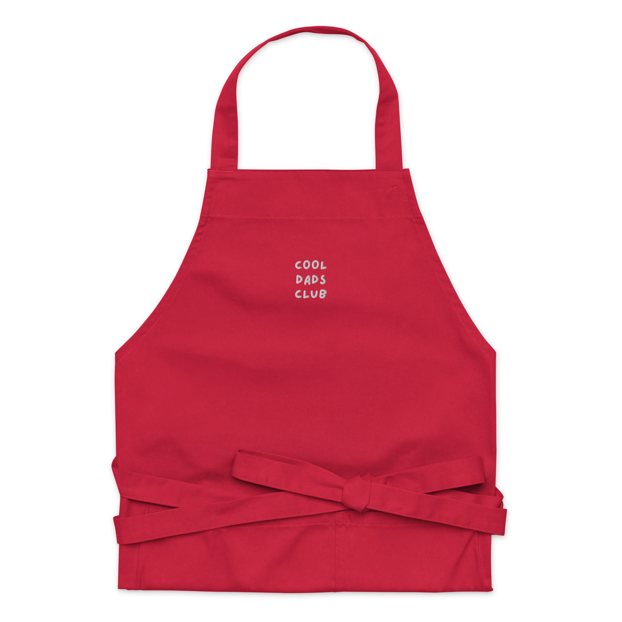Cool Dads Club Father Embroidered Organic Cotton Apron - Image 6