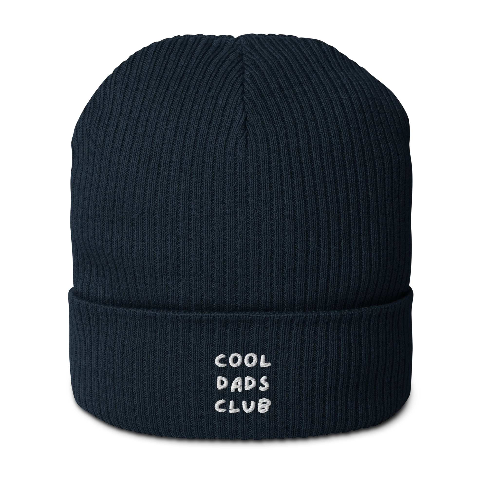 Cool Dads Club Father Embroidered Organic Ribbed Beanie - Image 4