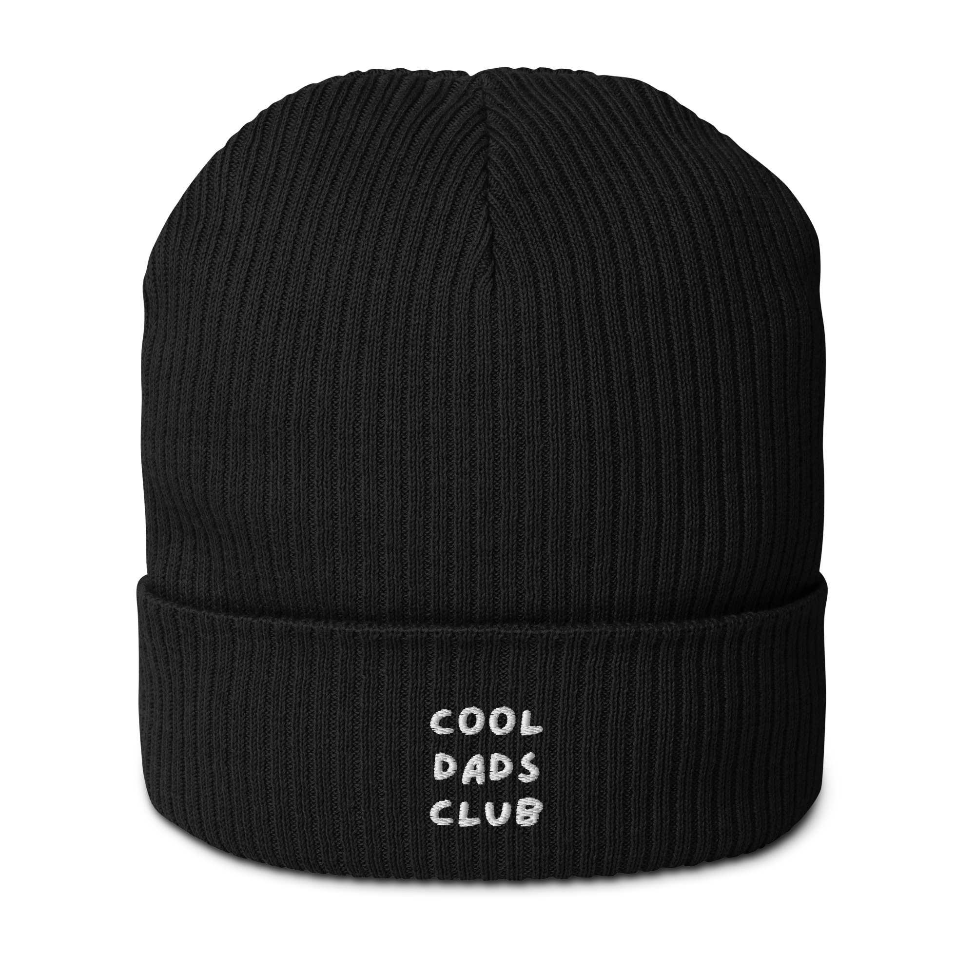 Cool Dads Club Father Embroidered Organic Ribbed Beanie - Image 8