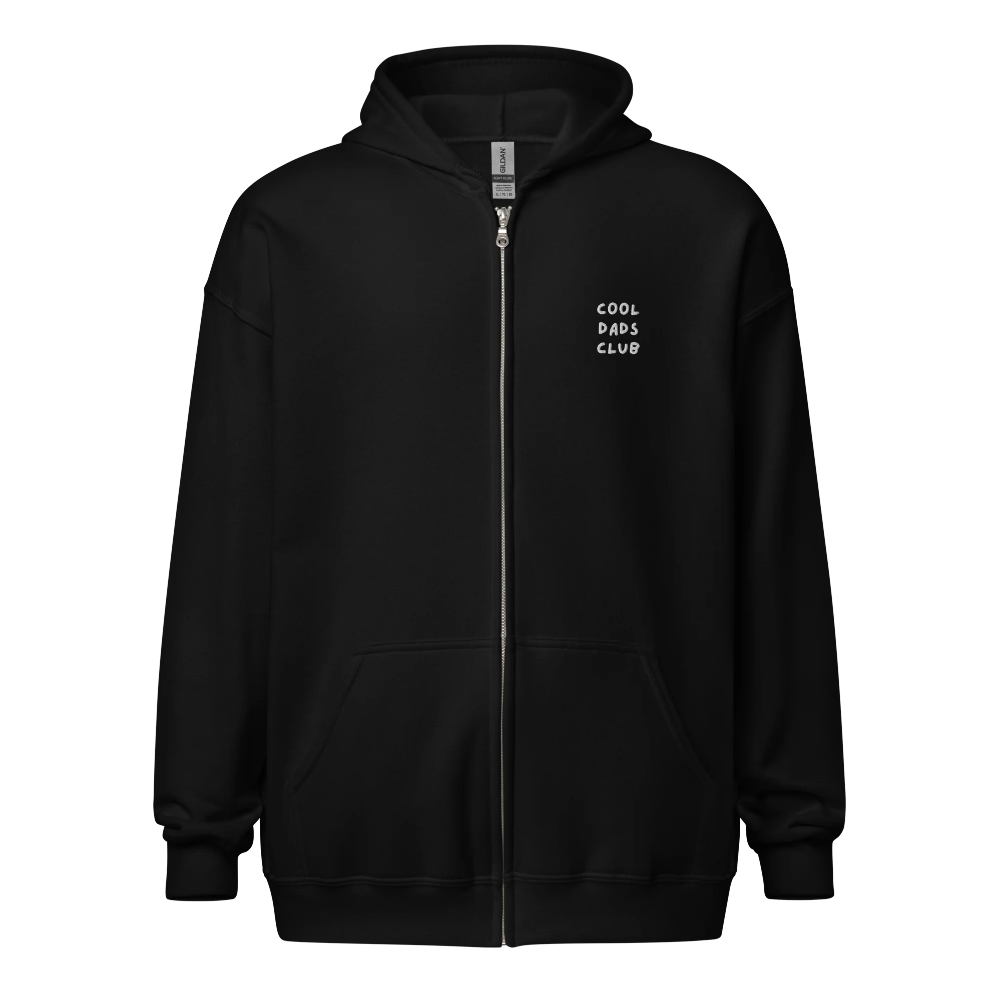 Cool Dads Club Father Embroidered Zip-Up Hoodie - Image 3
