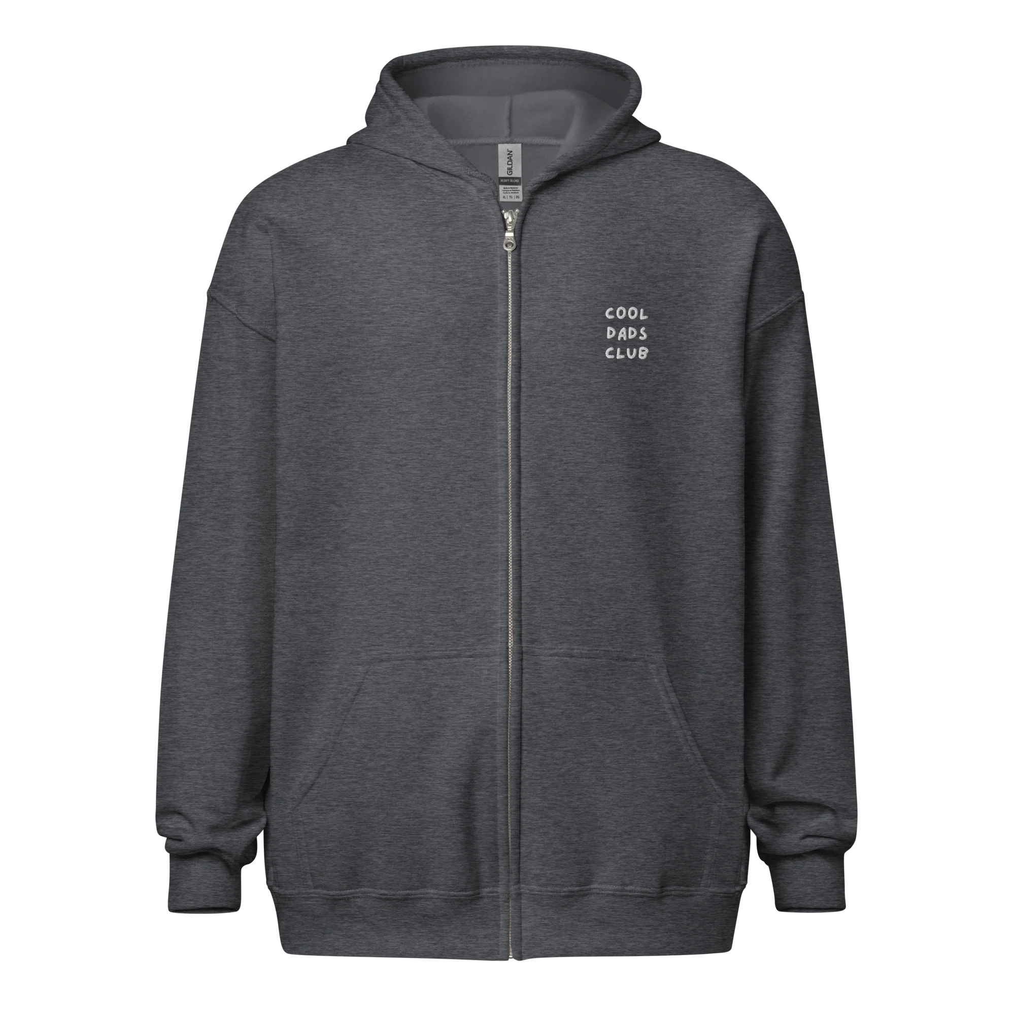 Cool Dads Club Father Embroidered Zip-Up Hoodie - Image 8